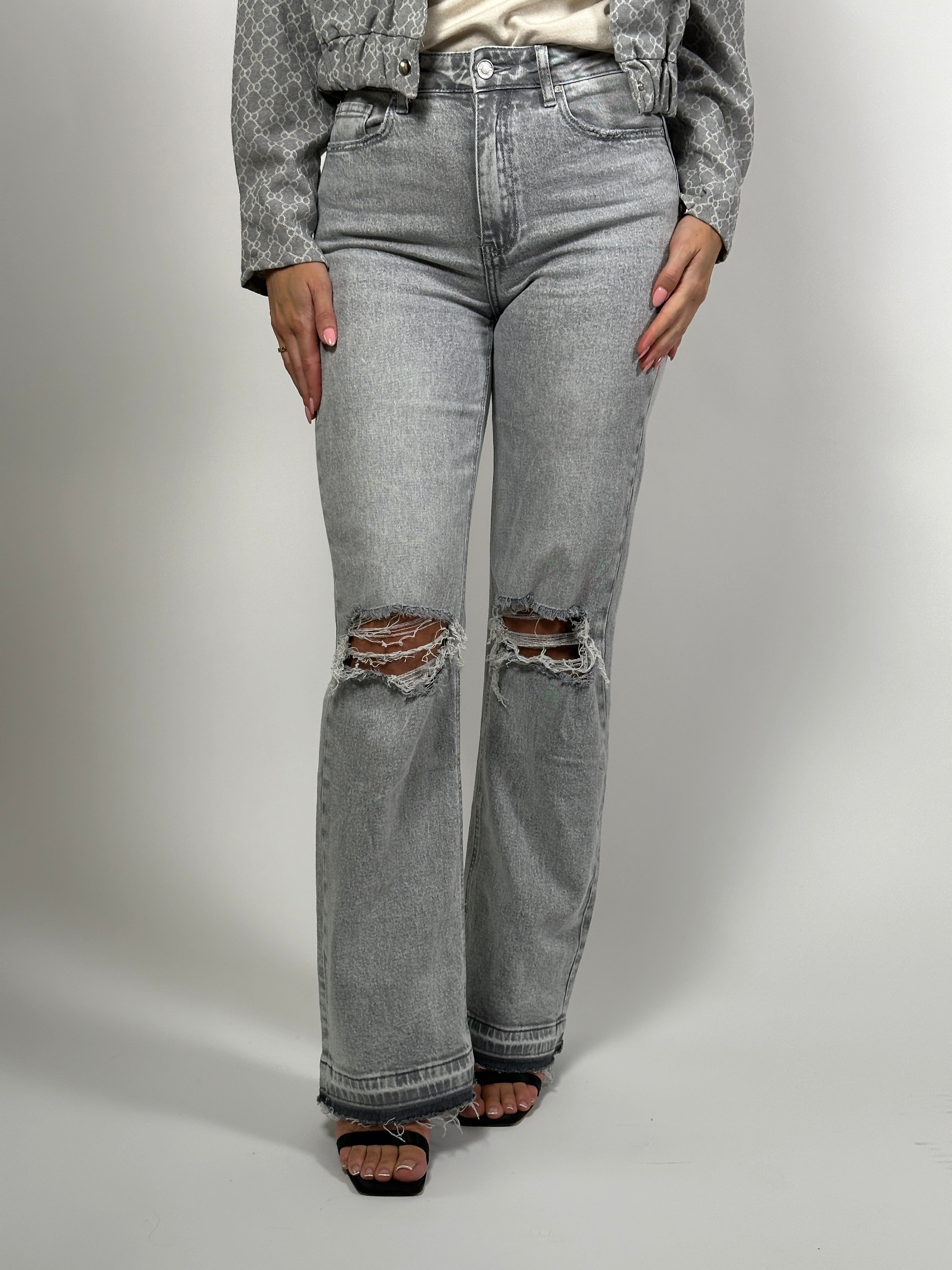 Jeans Q 3558 Extra Long Grijs