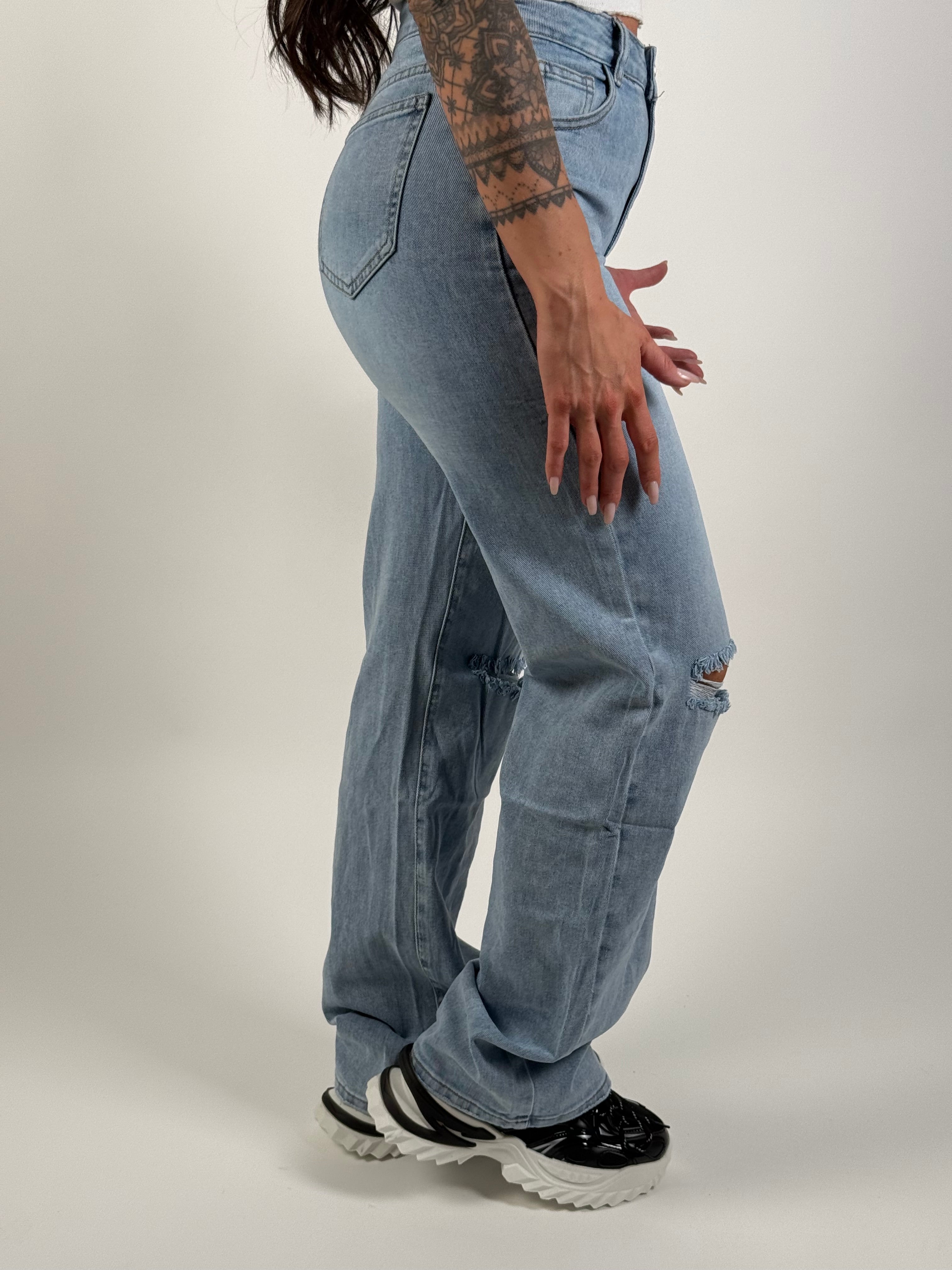 Jeans H 692-1 Wide Leg Blauw