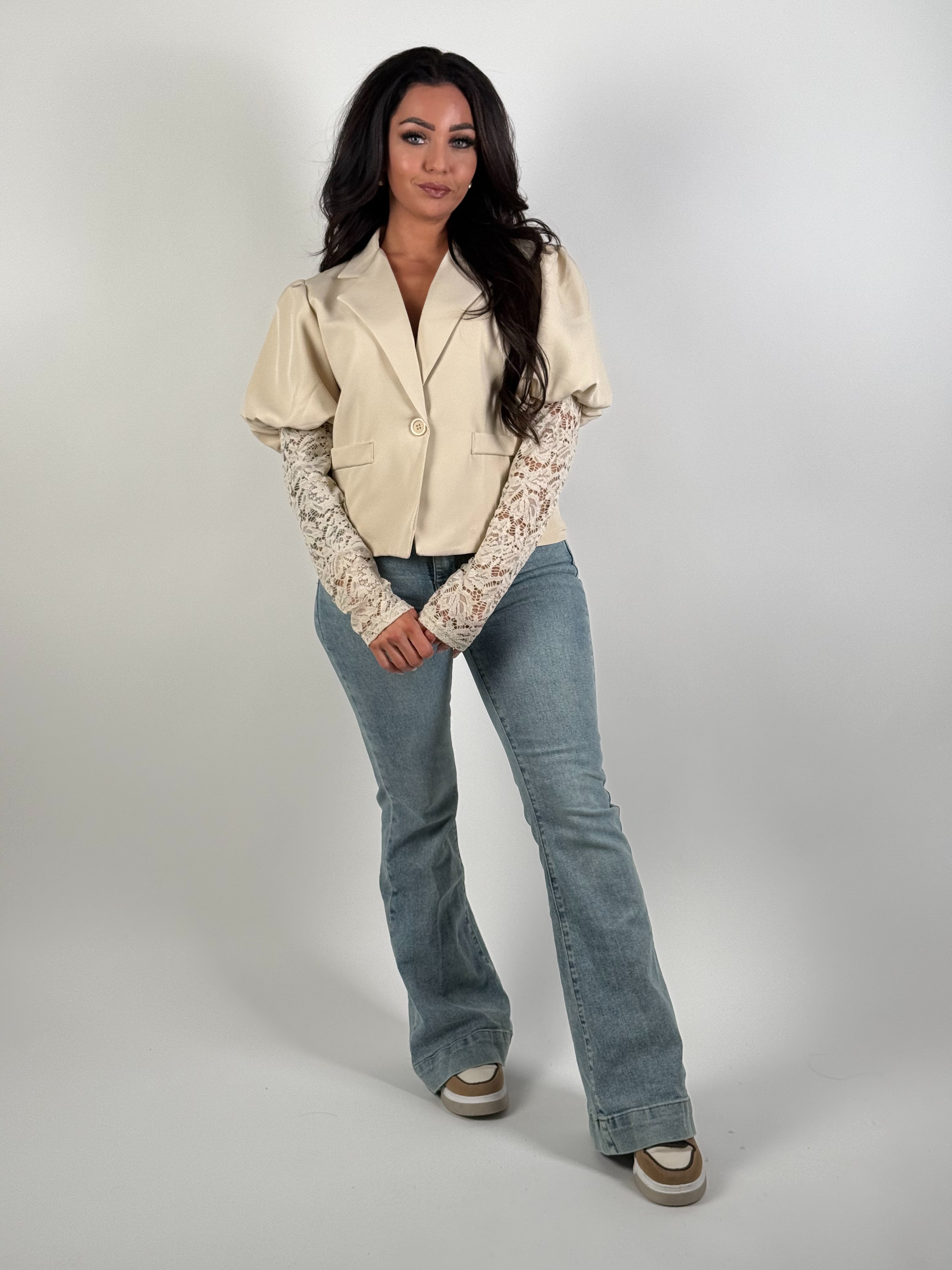 Jeans V 8666 Flared Blauw