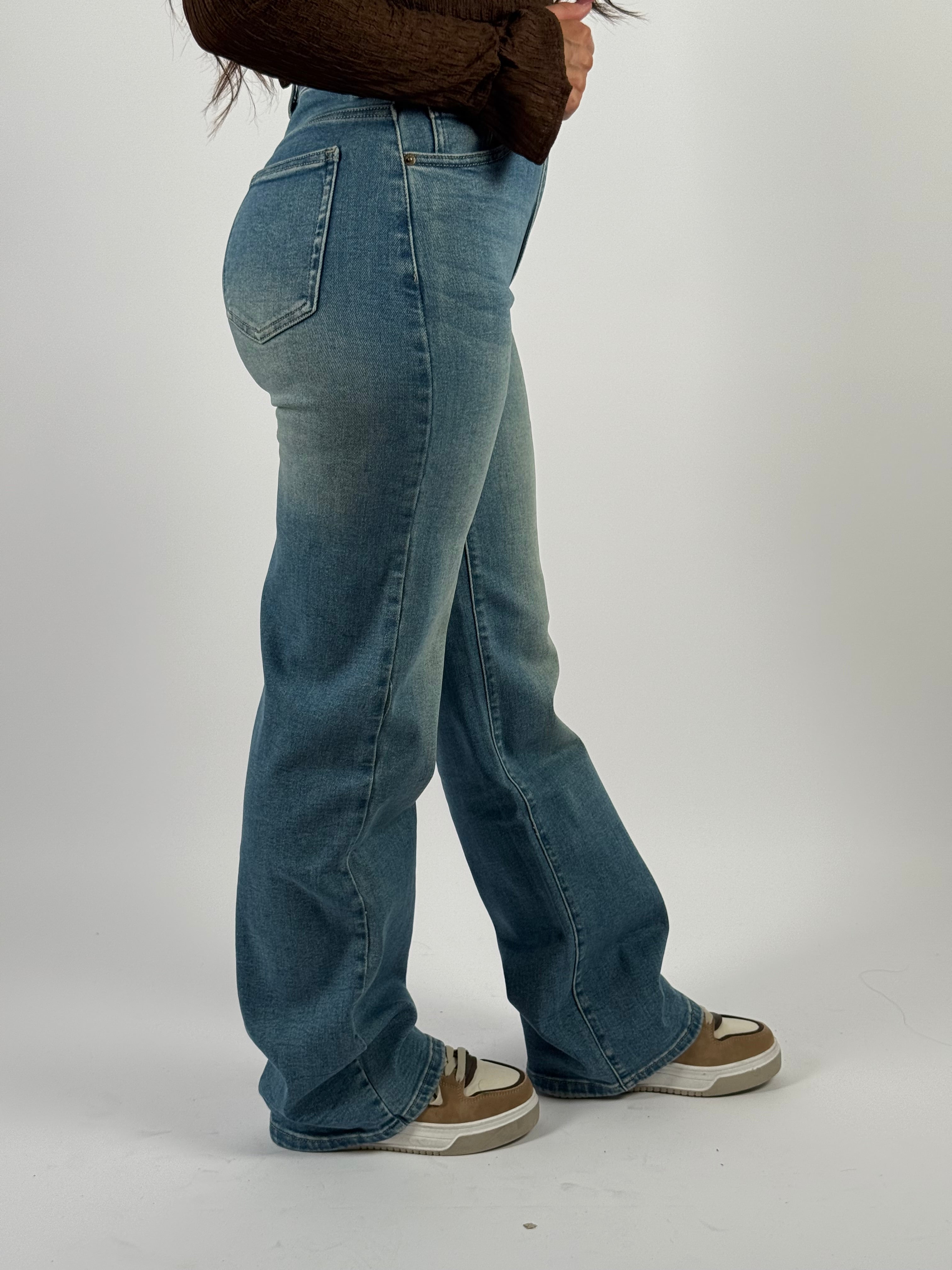 Jeans L 3322-2 Wide Leg Blauw