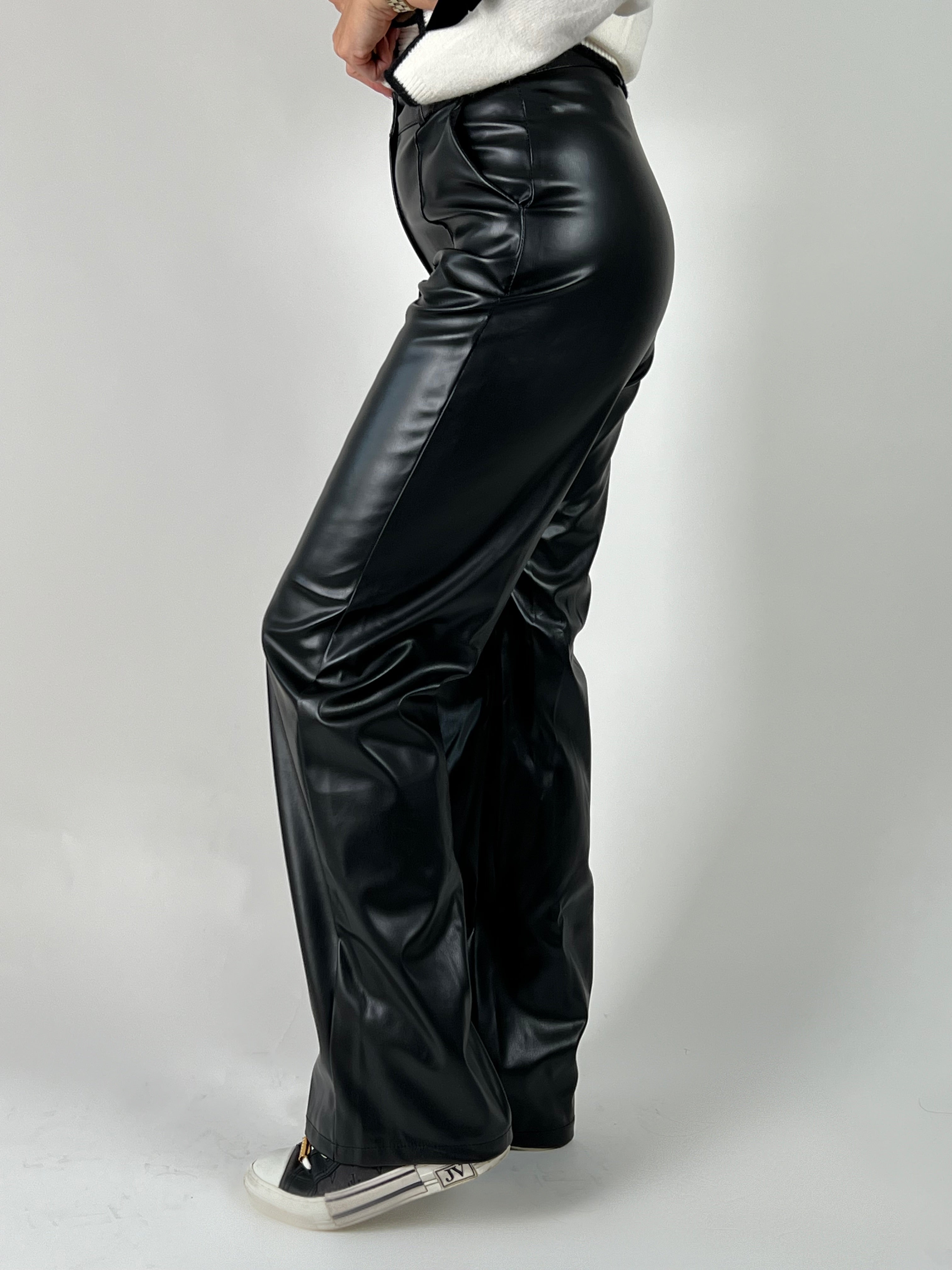 Broek E Leer 391 Extra Long Zwart