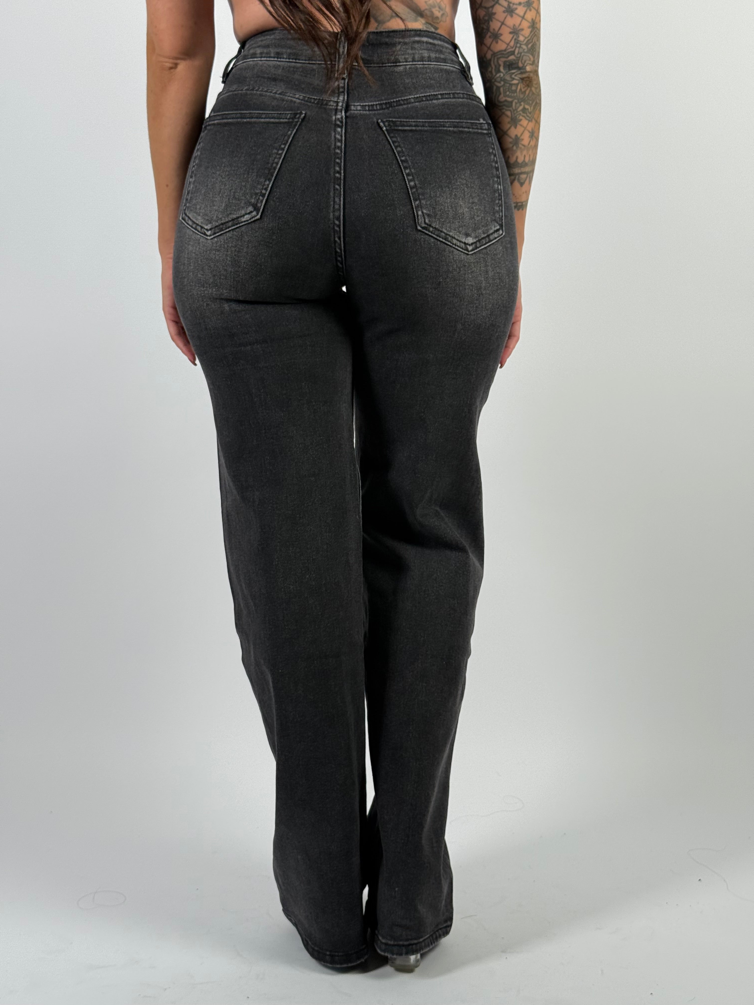 Jeans L 3322-6 Wide Leg Grijs