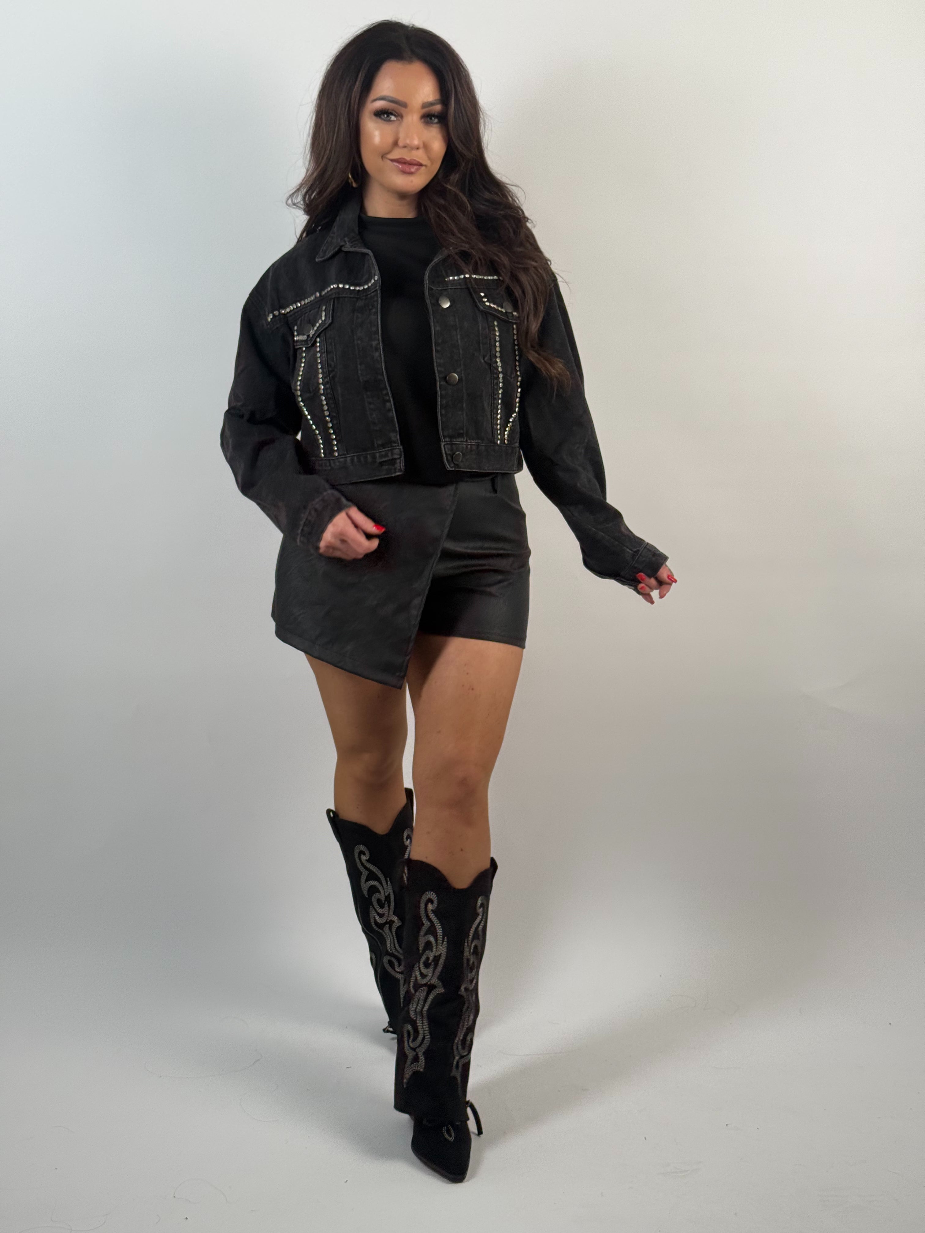 Jack Jeans J01 Glitter Zwart