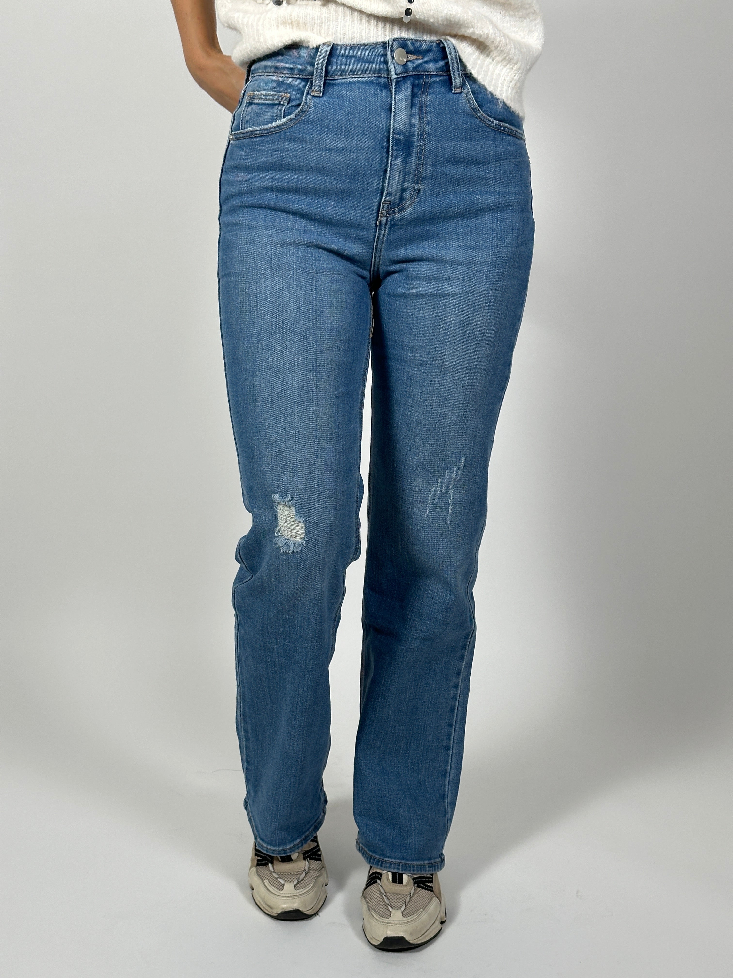 Jeans R 2111 Wide Leg Blauw