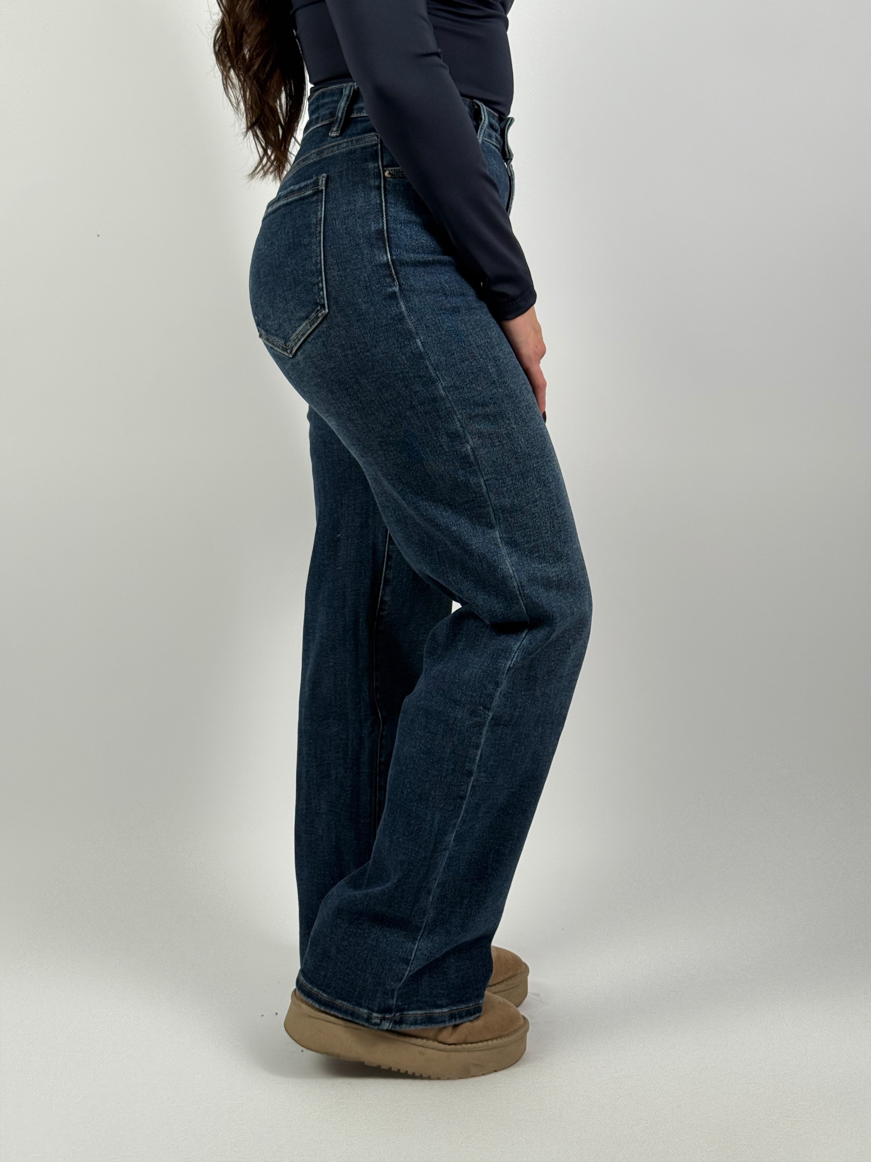 Jeans L 6320-4 Wide Leg Blauw