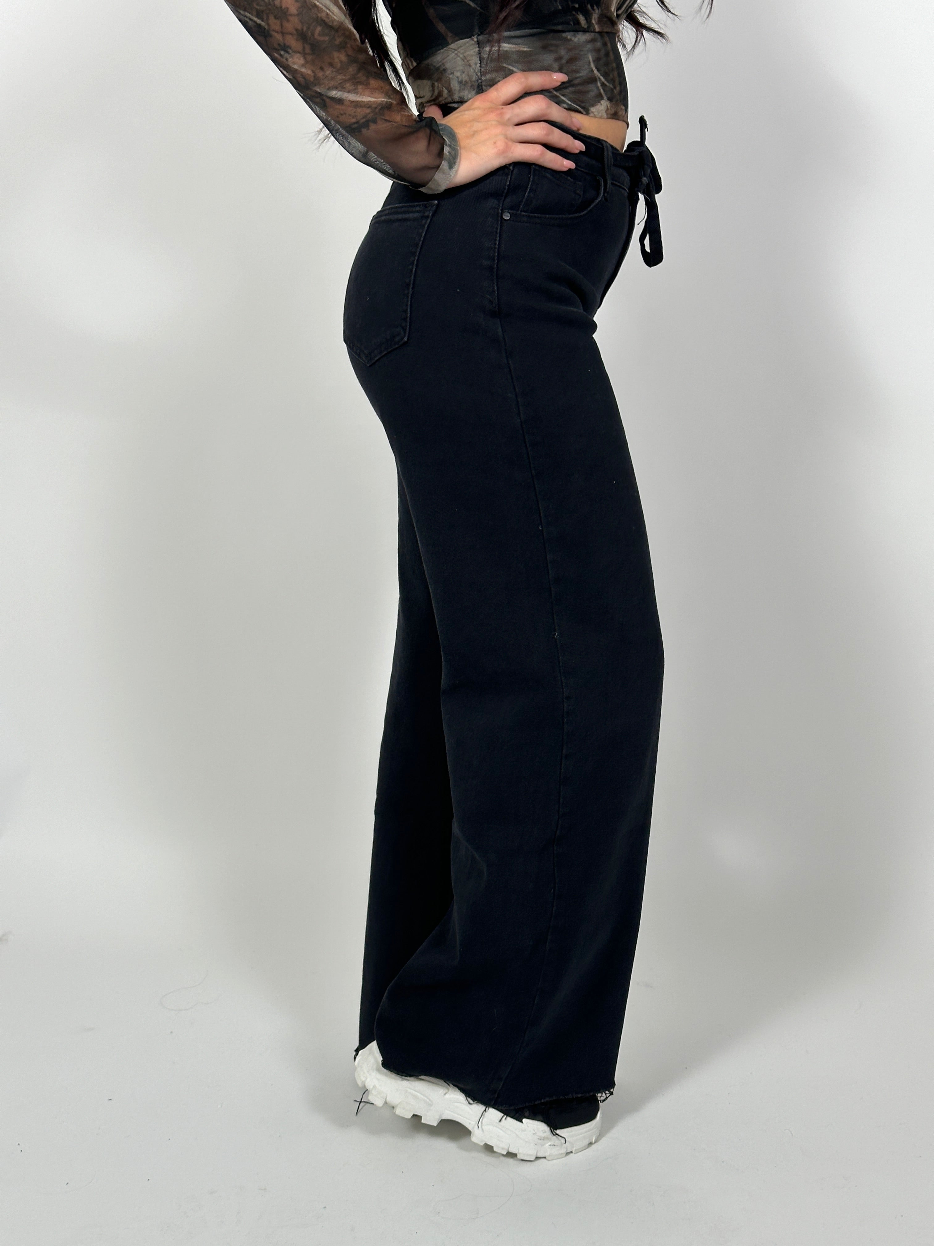 Jeans R Wide Leg 2671 Zwart