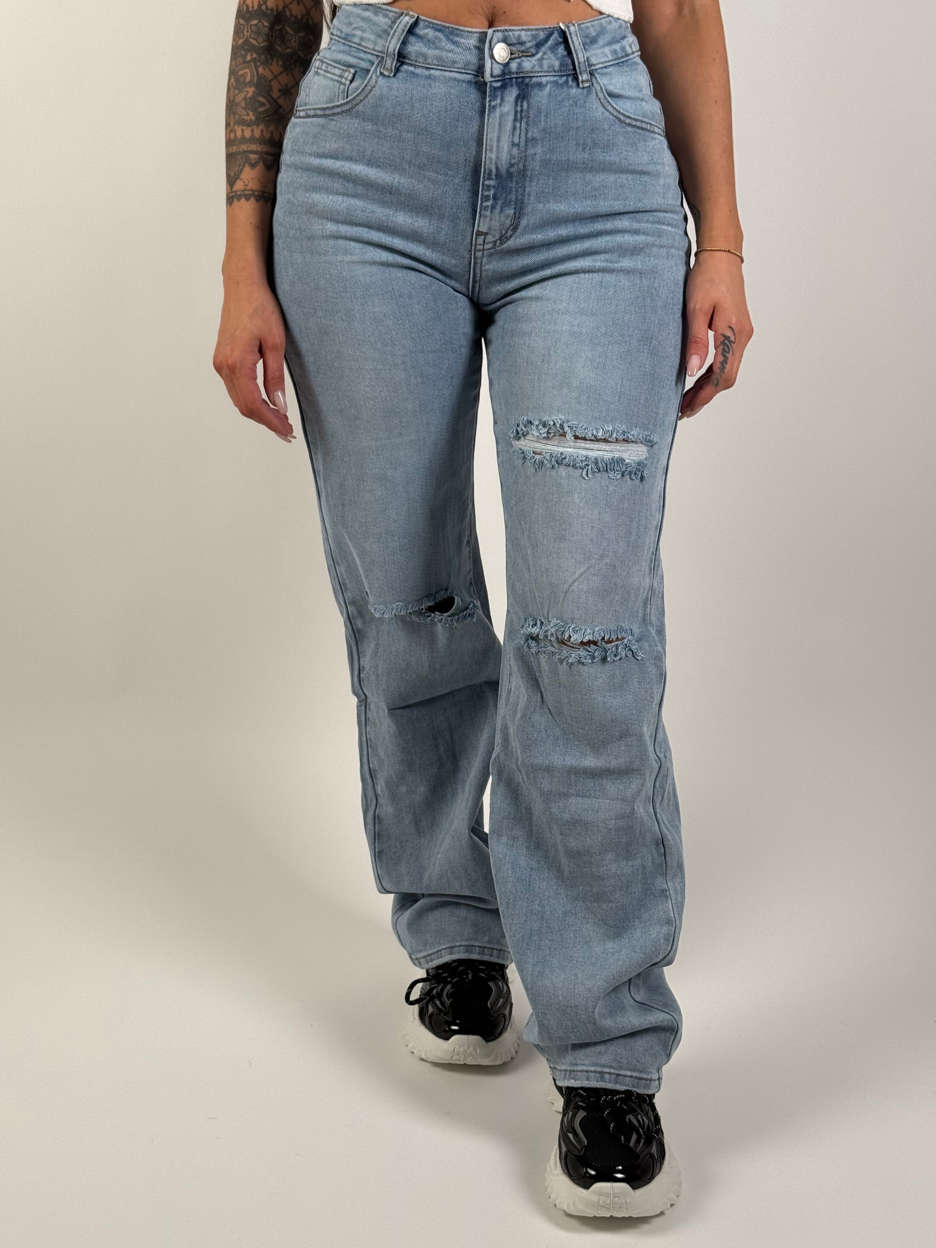 Jeans H 692-1 Wide Leg Blauw