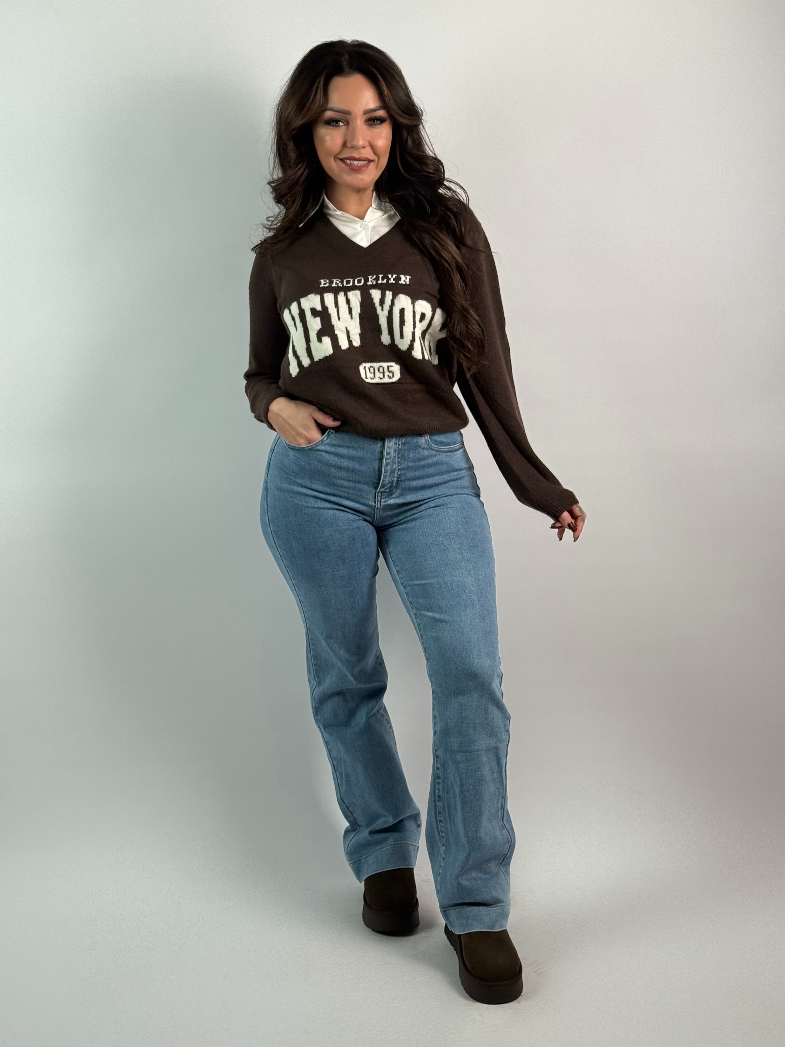 Jeans Y 6511 Wide Leg Blauw