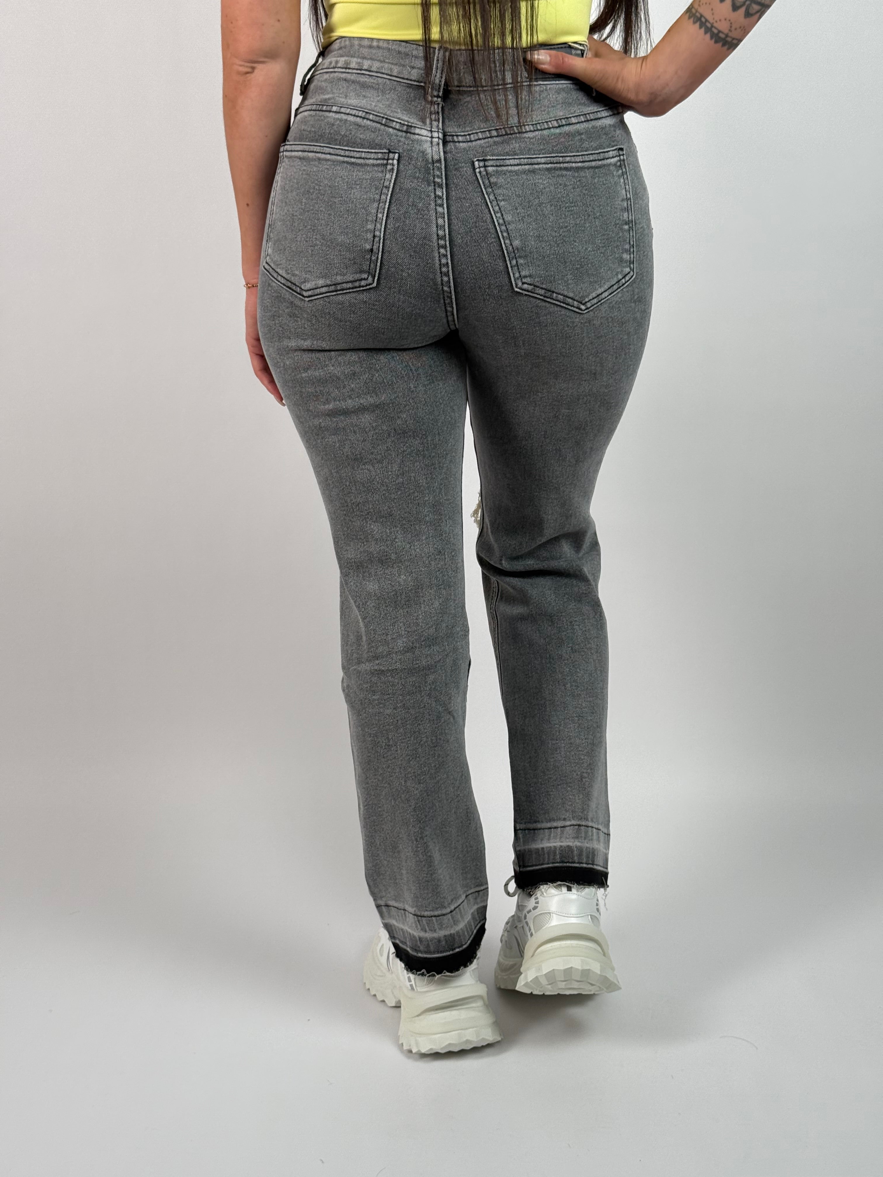 Jeans K Mom/Straight 728-2 Grijs