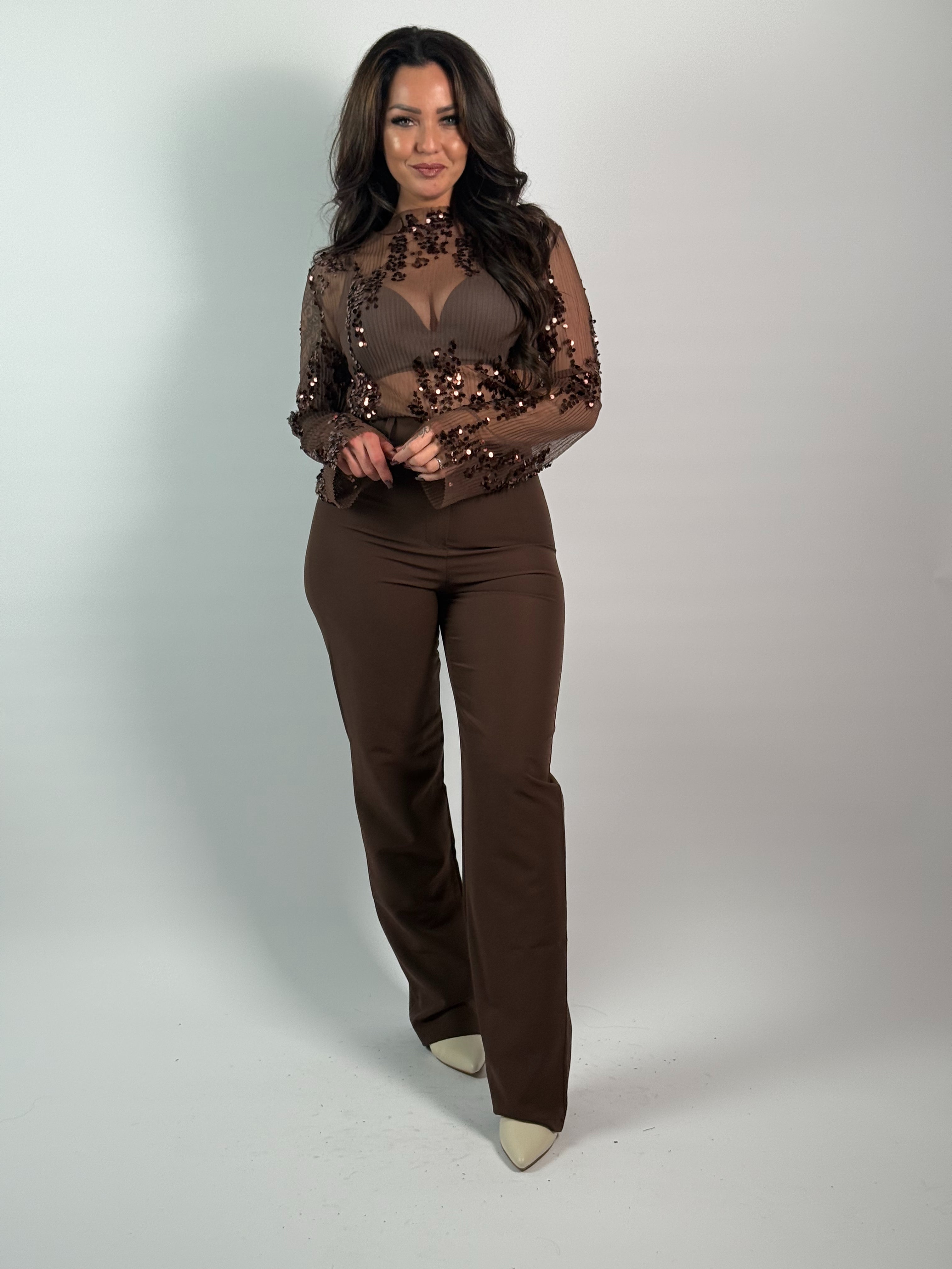 Top Luc Mesh 968 Bruin