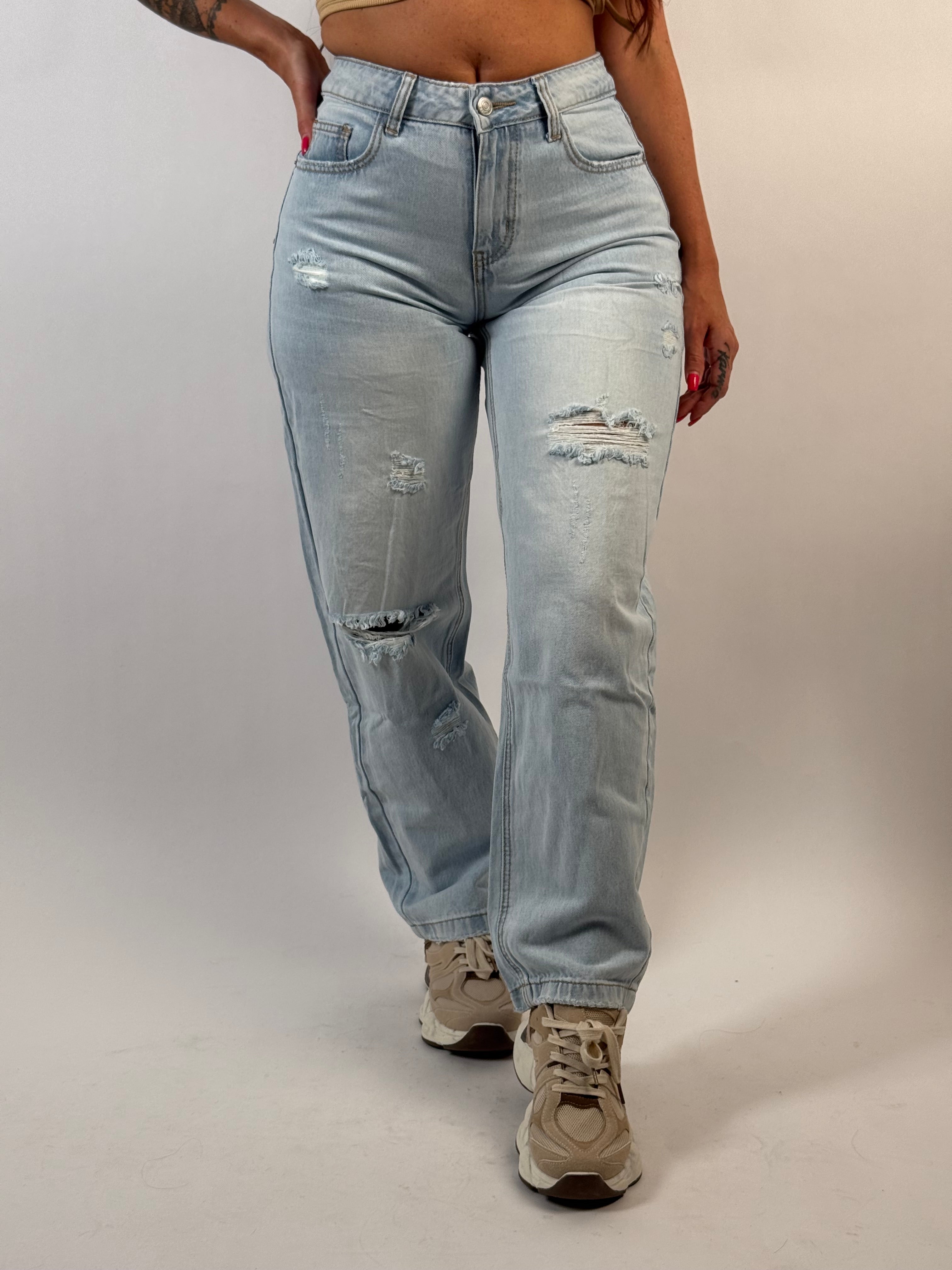 Jeans B 3101 Balloon Blauw