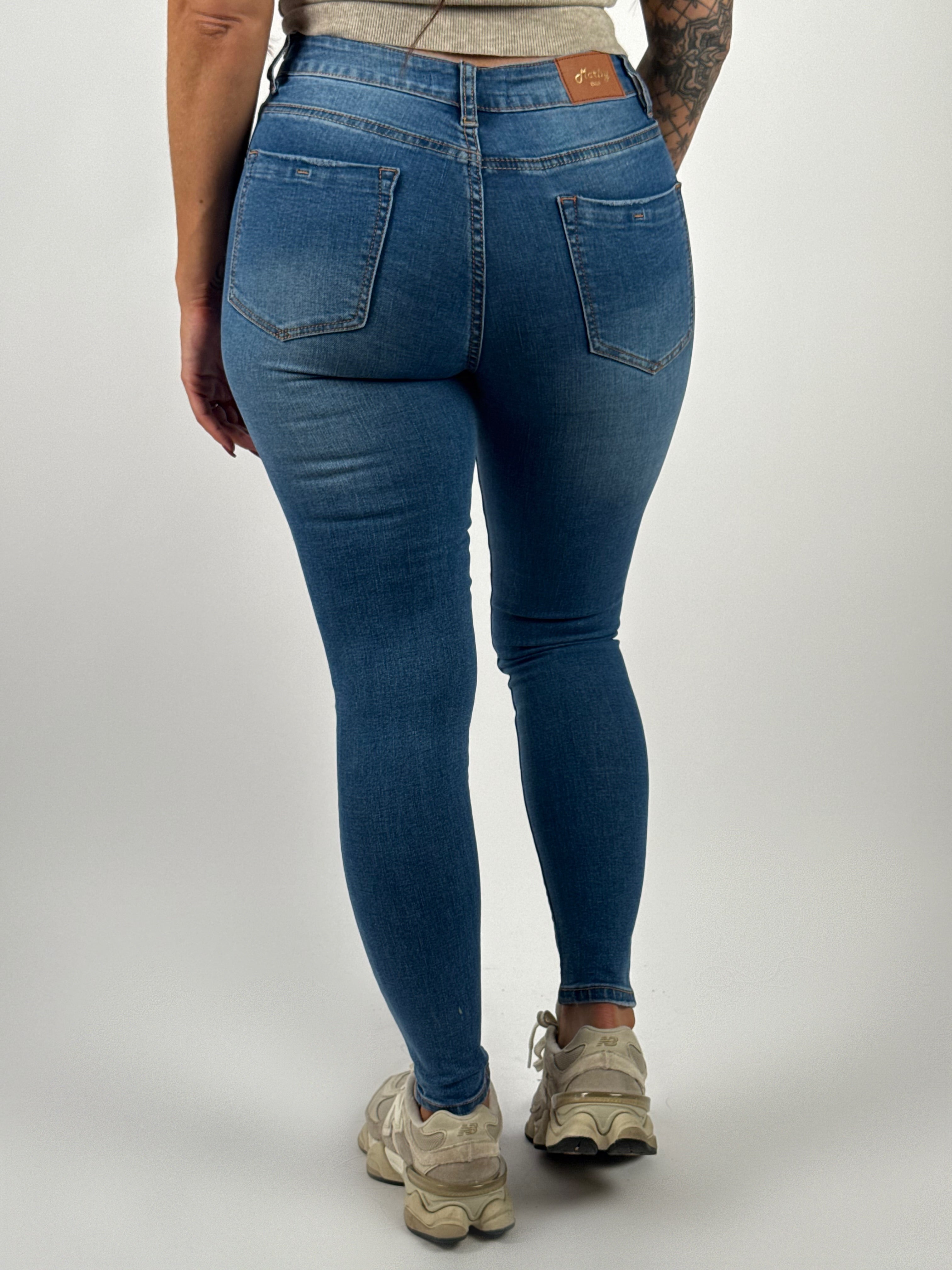Jeans M 168 Skinny Blauw