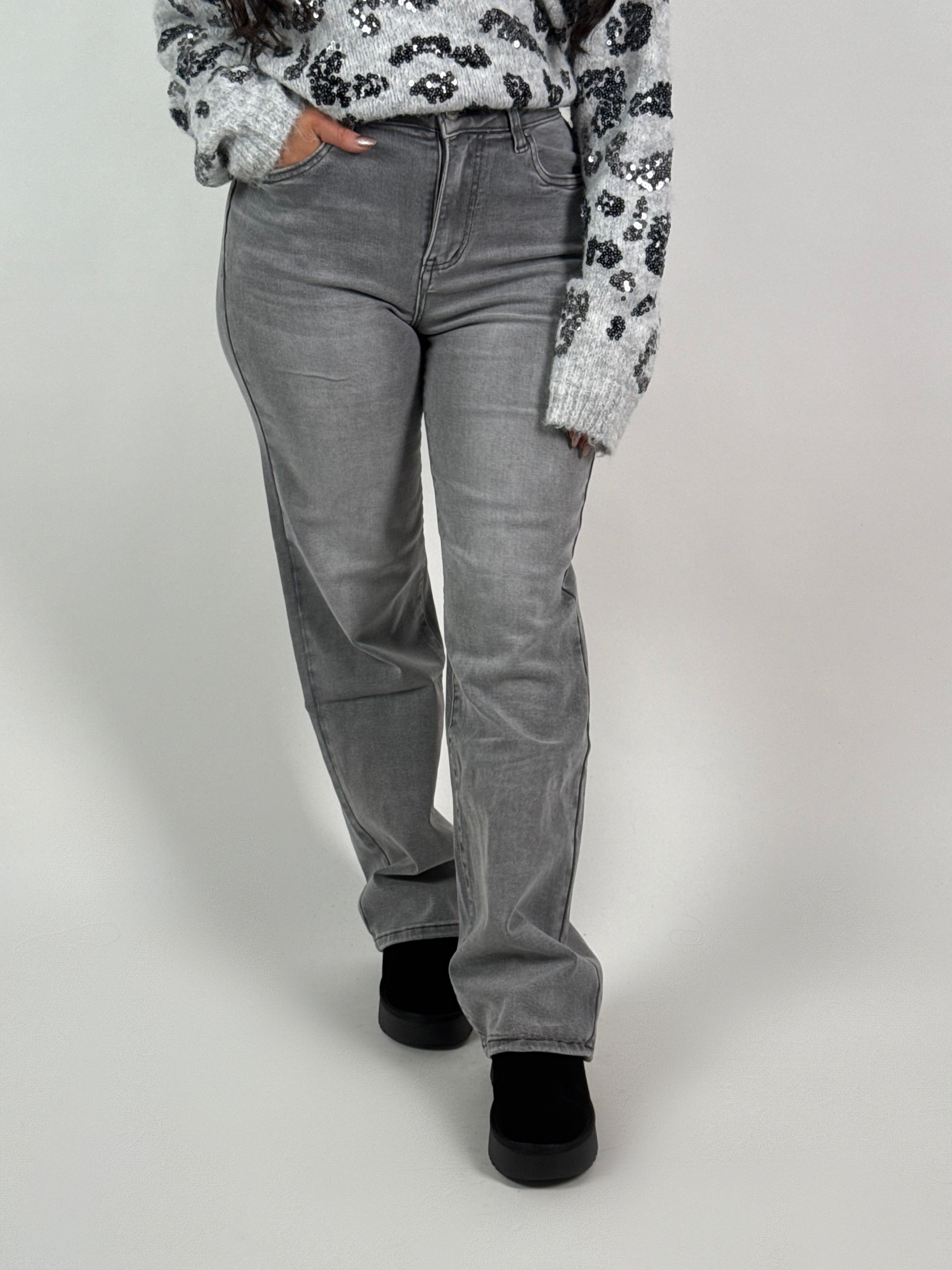 Jeans 5324-1 Wide Leg Grijs