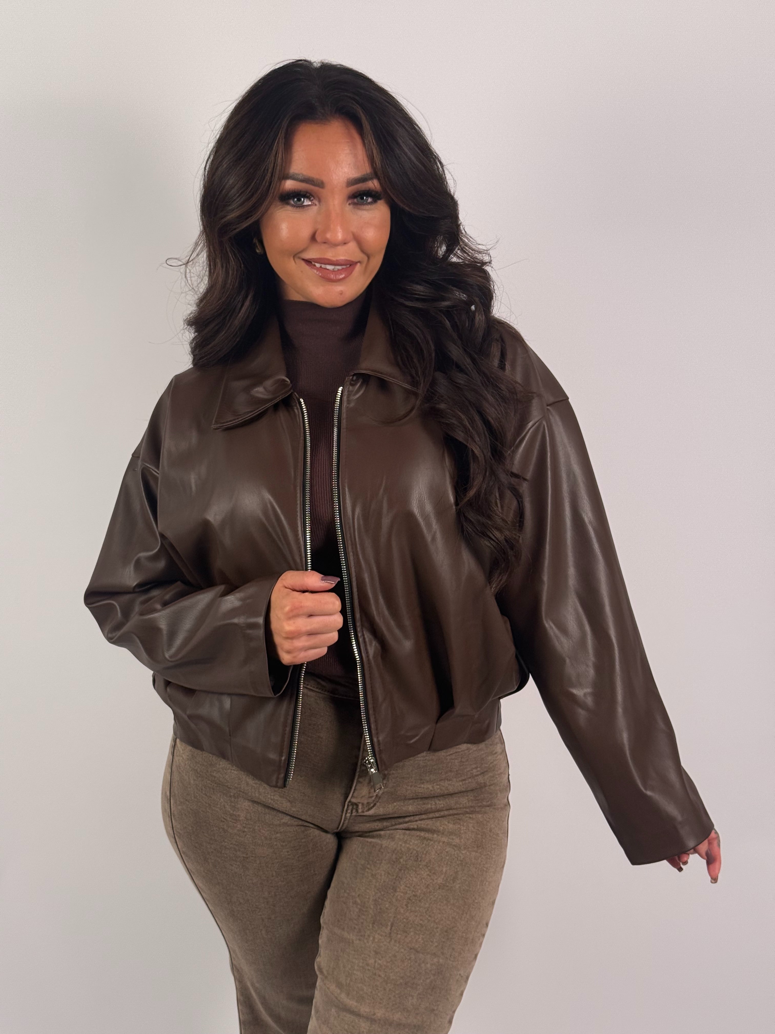 Jack Leather Look 579 Bruin