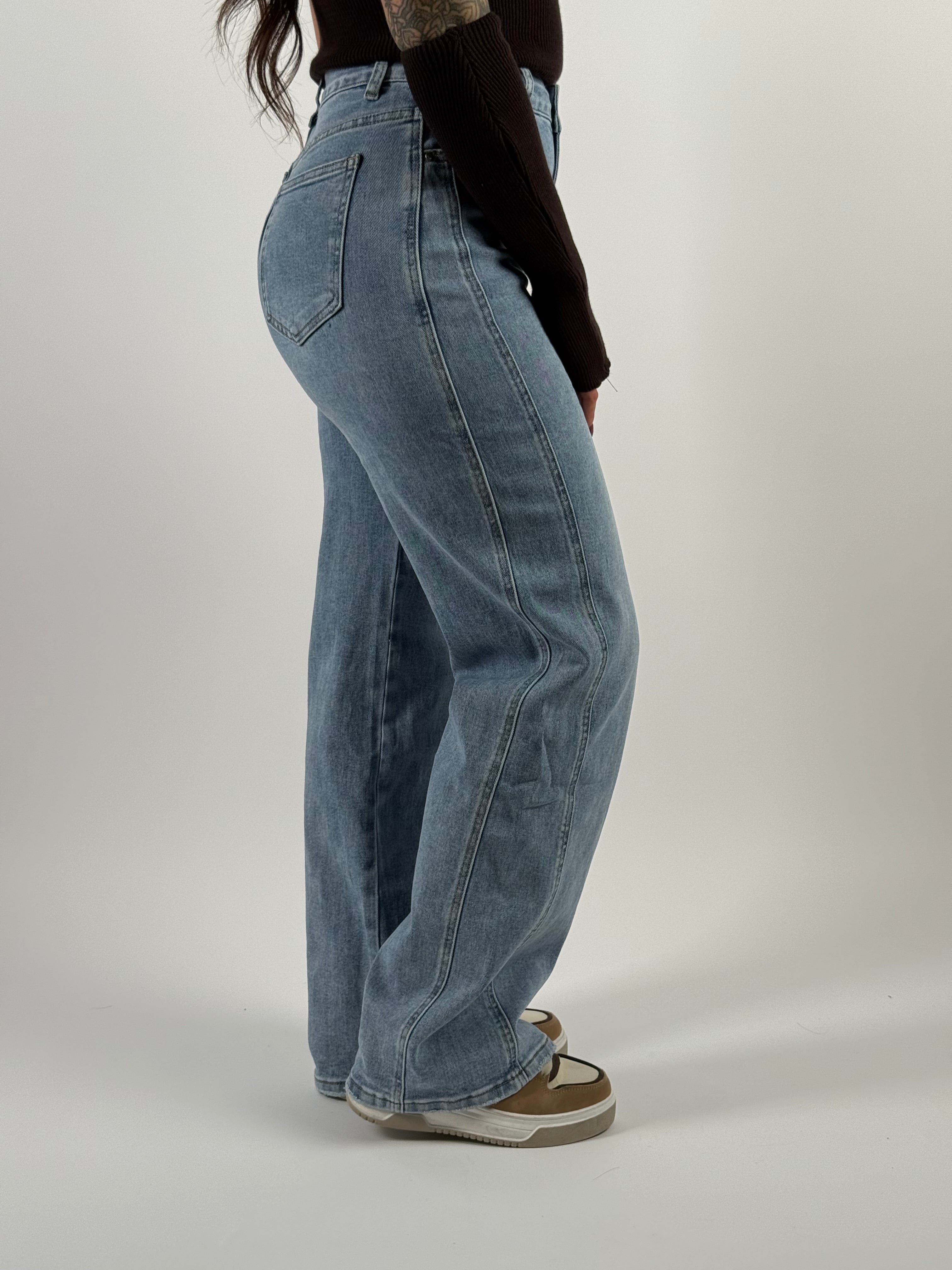 Jeans H 909-2 Wide Leg Blauw