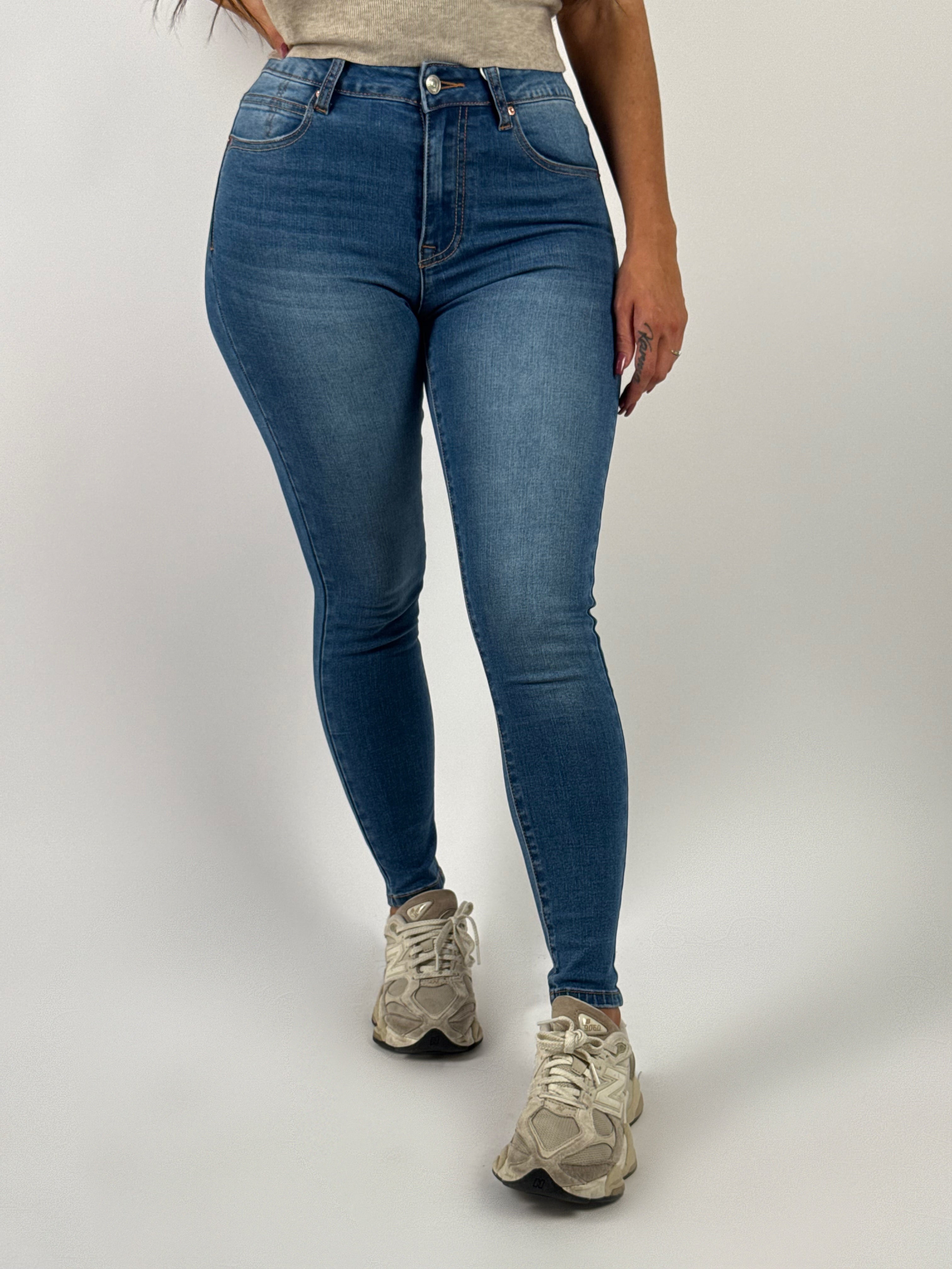 Jeans M 168 Skinny Blauw