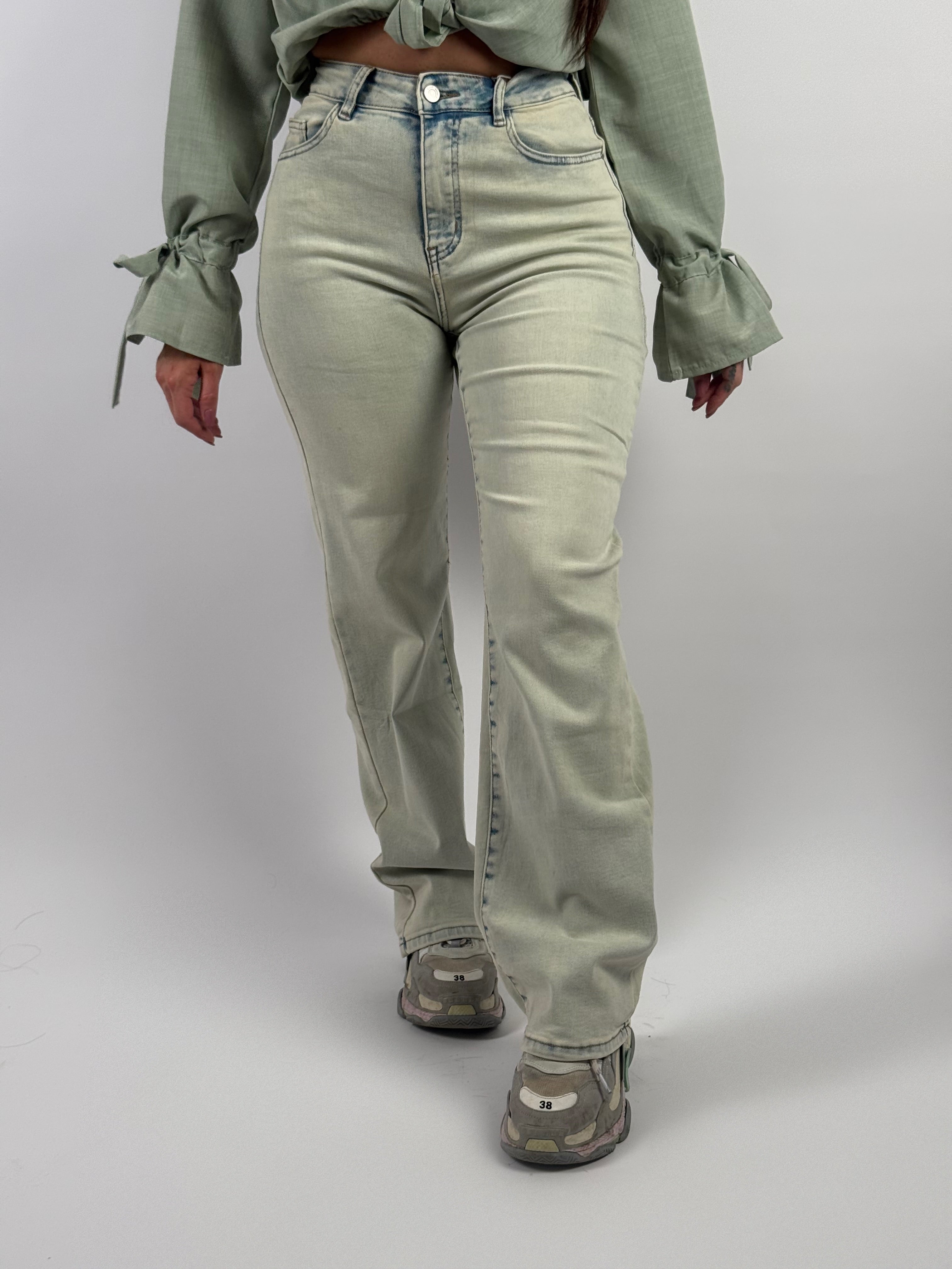 Jeans H 973-5 Wide Leg L. Blauw