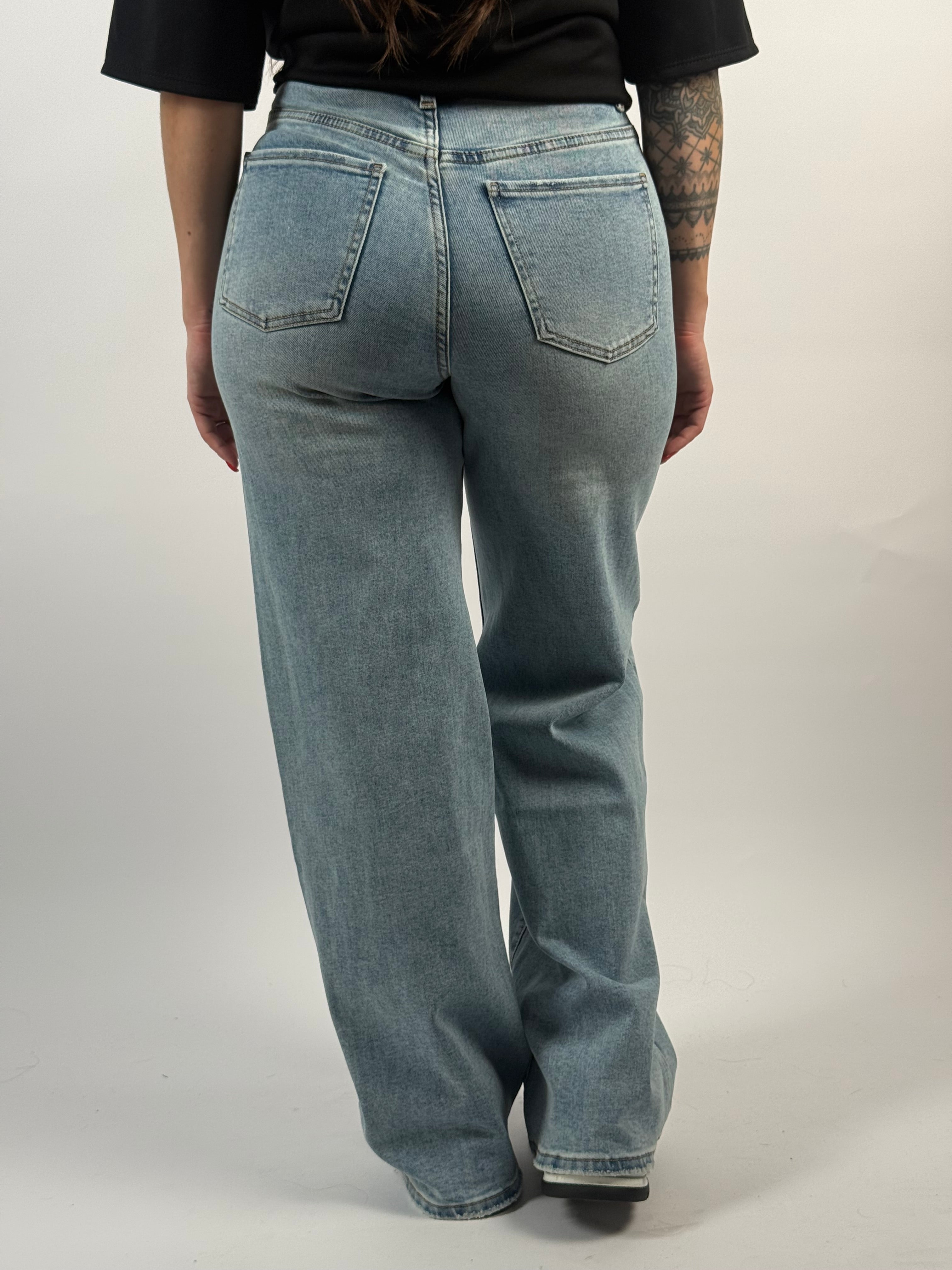 Jeans L 6078-2 Wide Blauw