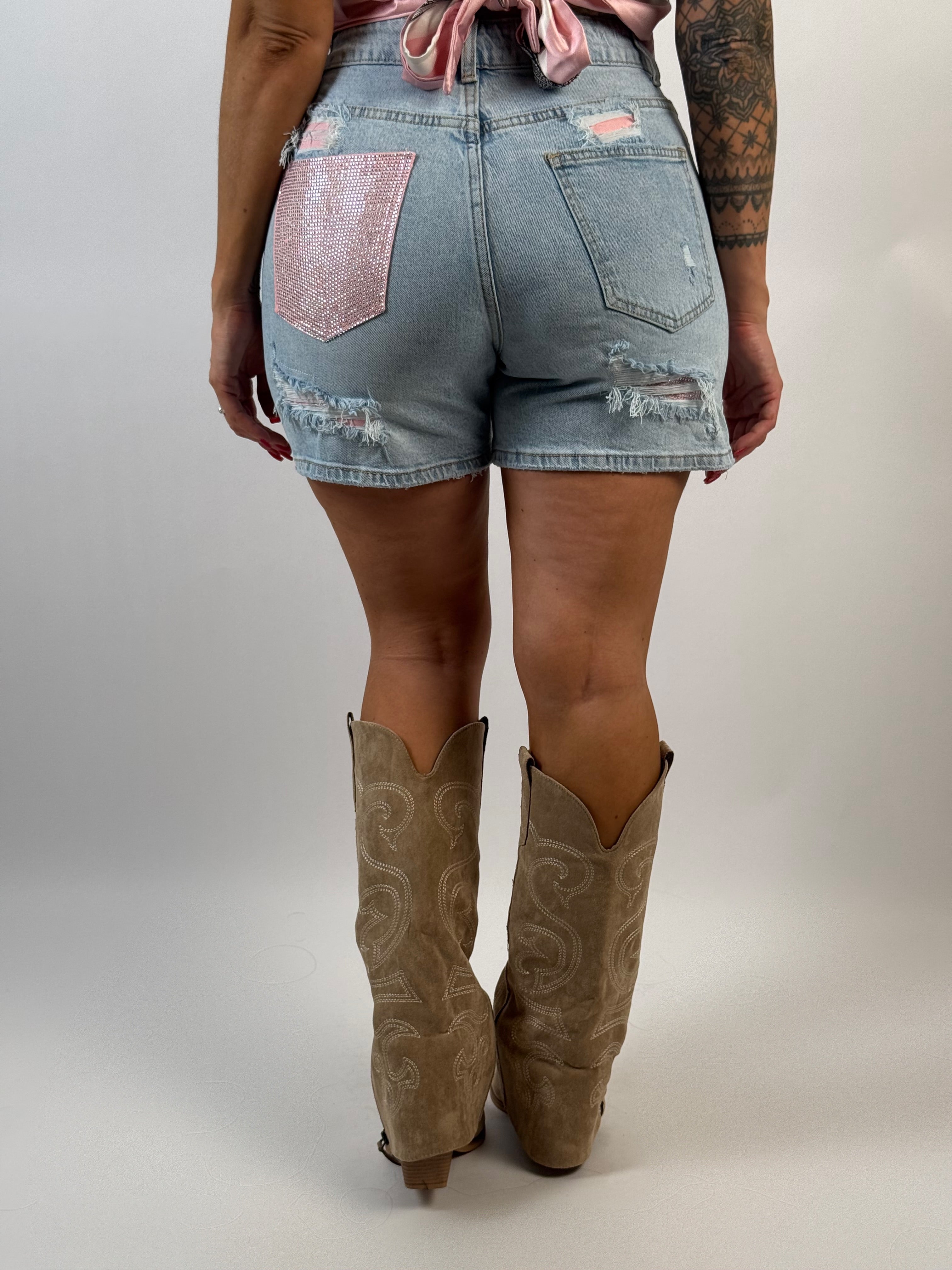 Jeans Short M 1289 Blauw