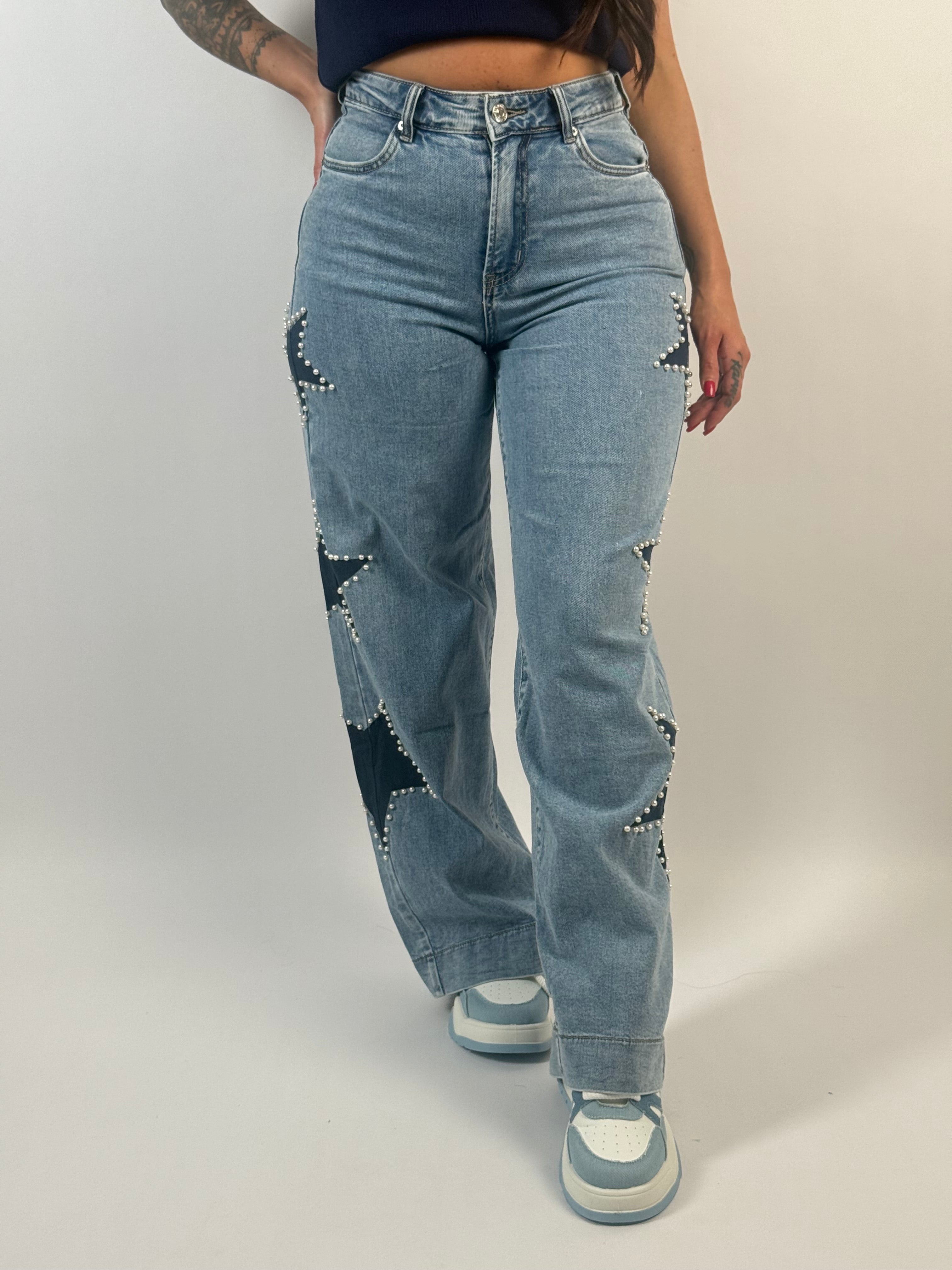 Jeans J 9328 Ster Wide Leg Blauw