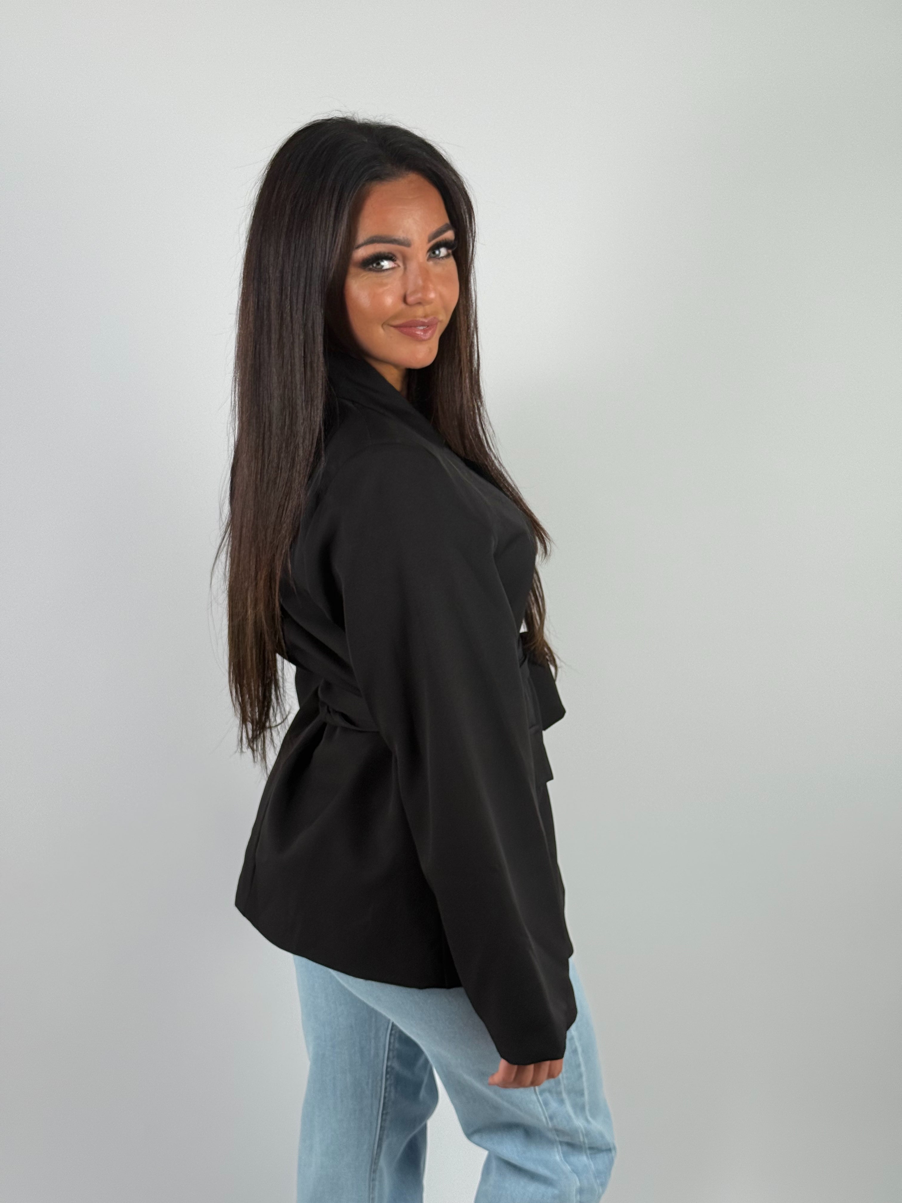 Blazer Strik 014 Zwart