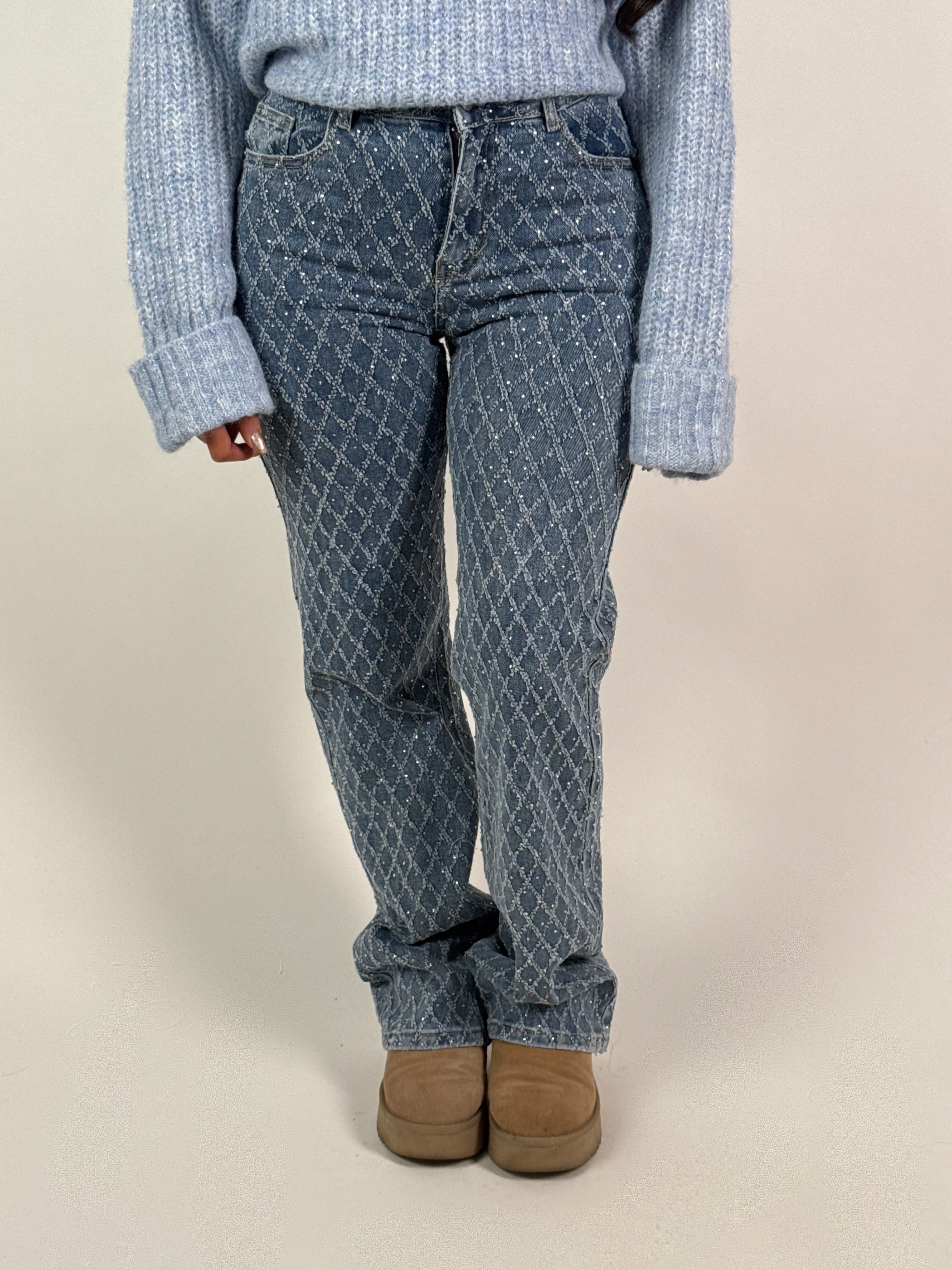 Jeans H 826-2 Wide Leg Blauw