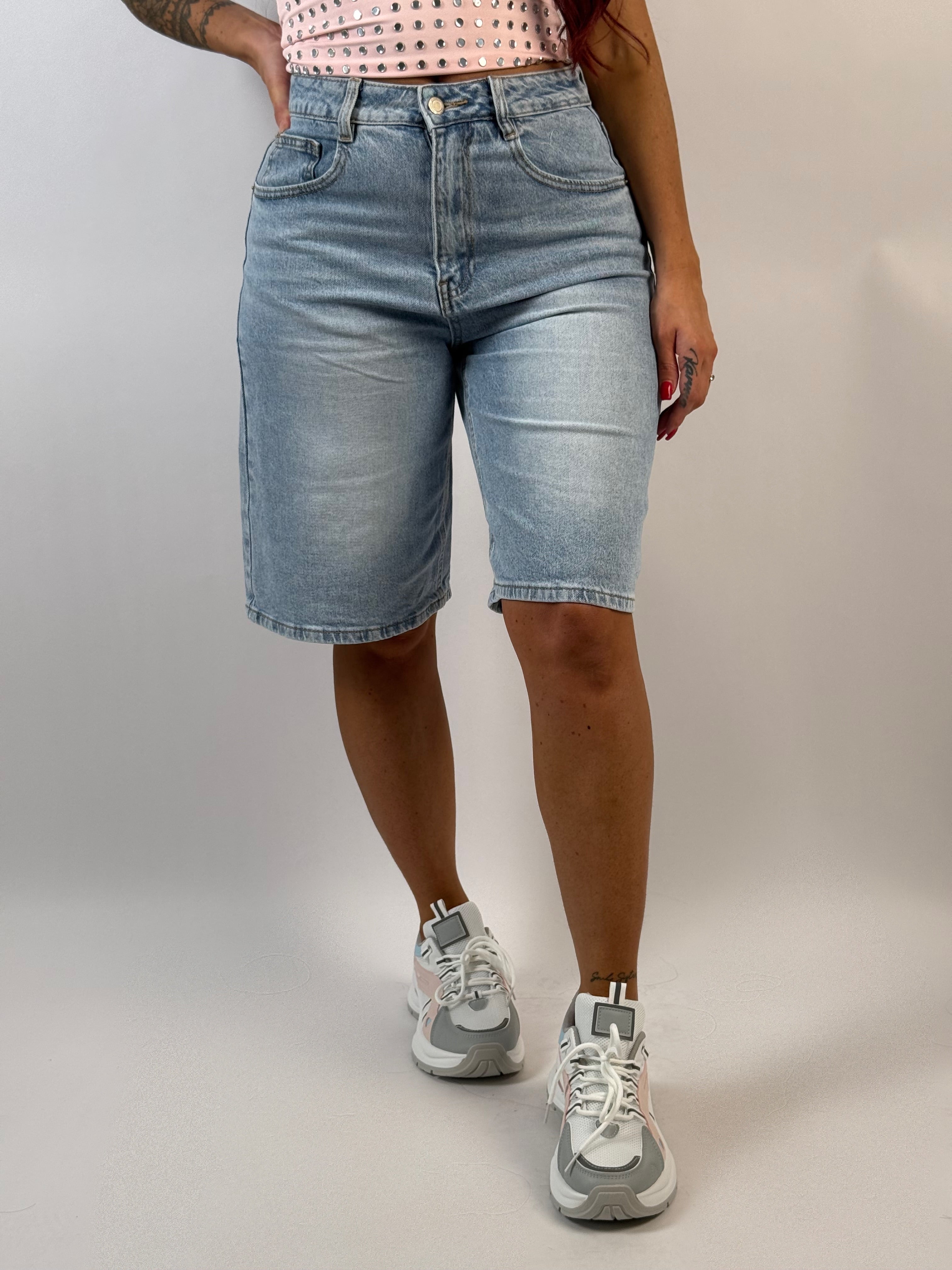 Jeans Short L 8064 Zak Blauw