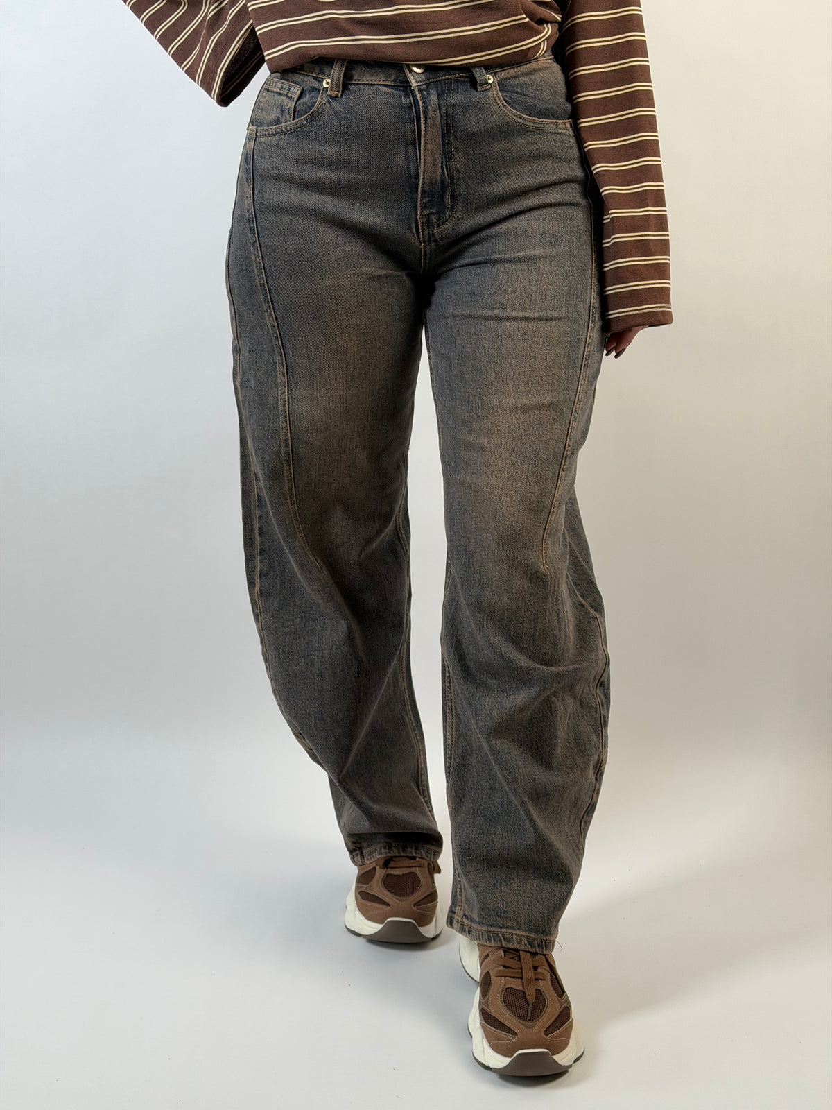 Jeans V 599 Balloon Wash Blauw