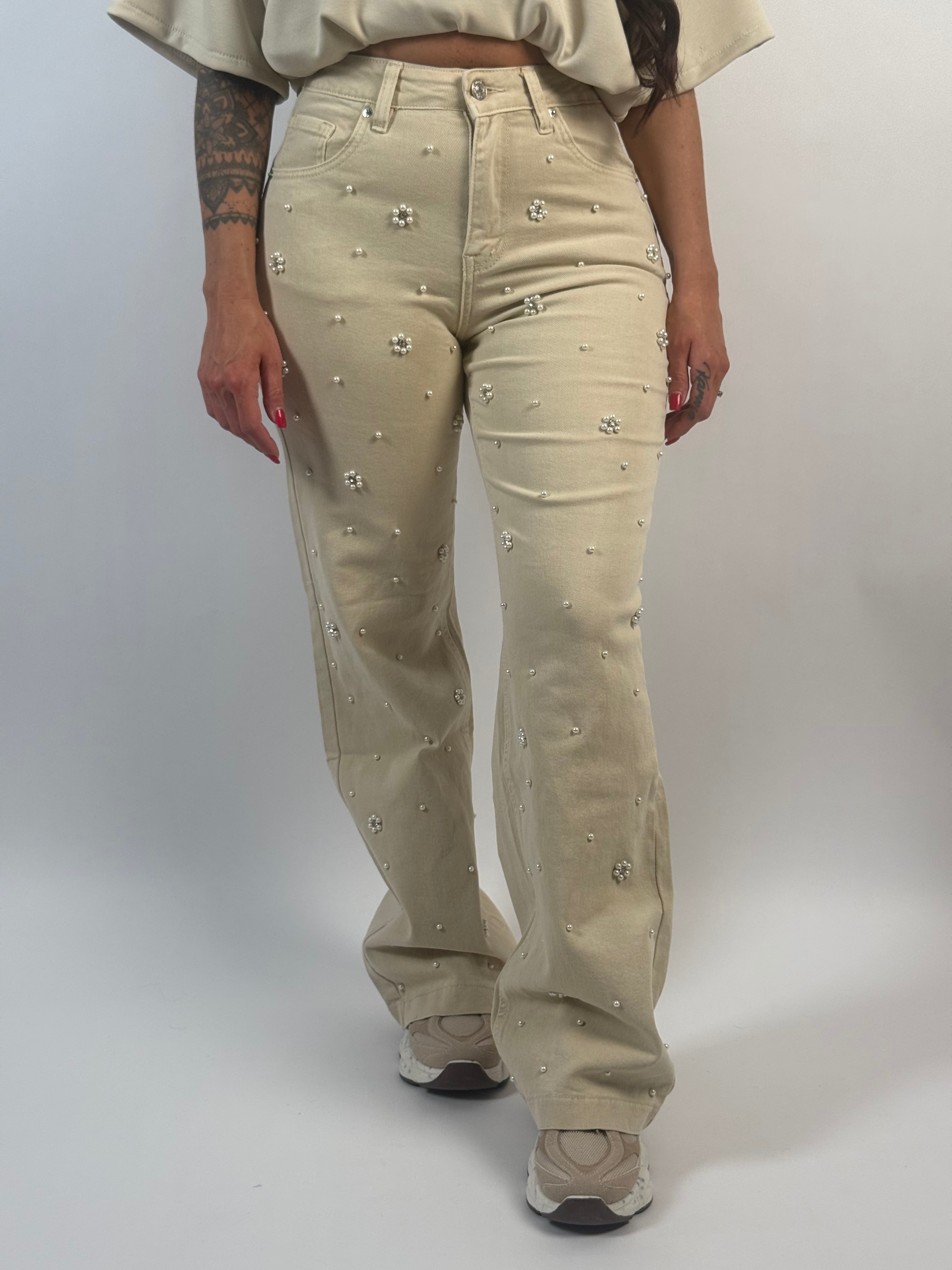 Jeans J 9293-3 Parel Wide Leg Beige