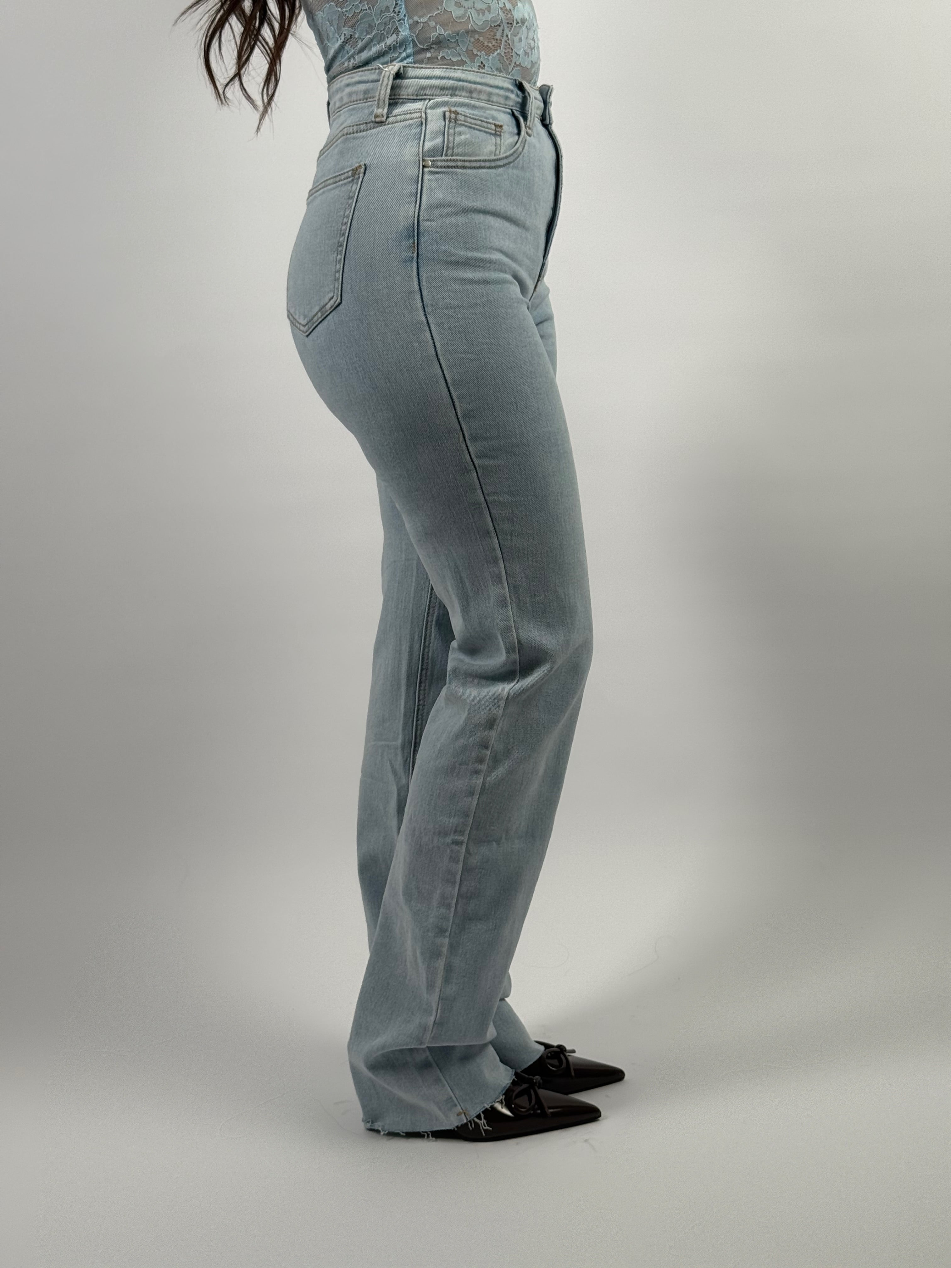 Jeans R 2998 Long Straight Leg Blauw