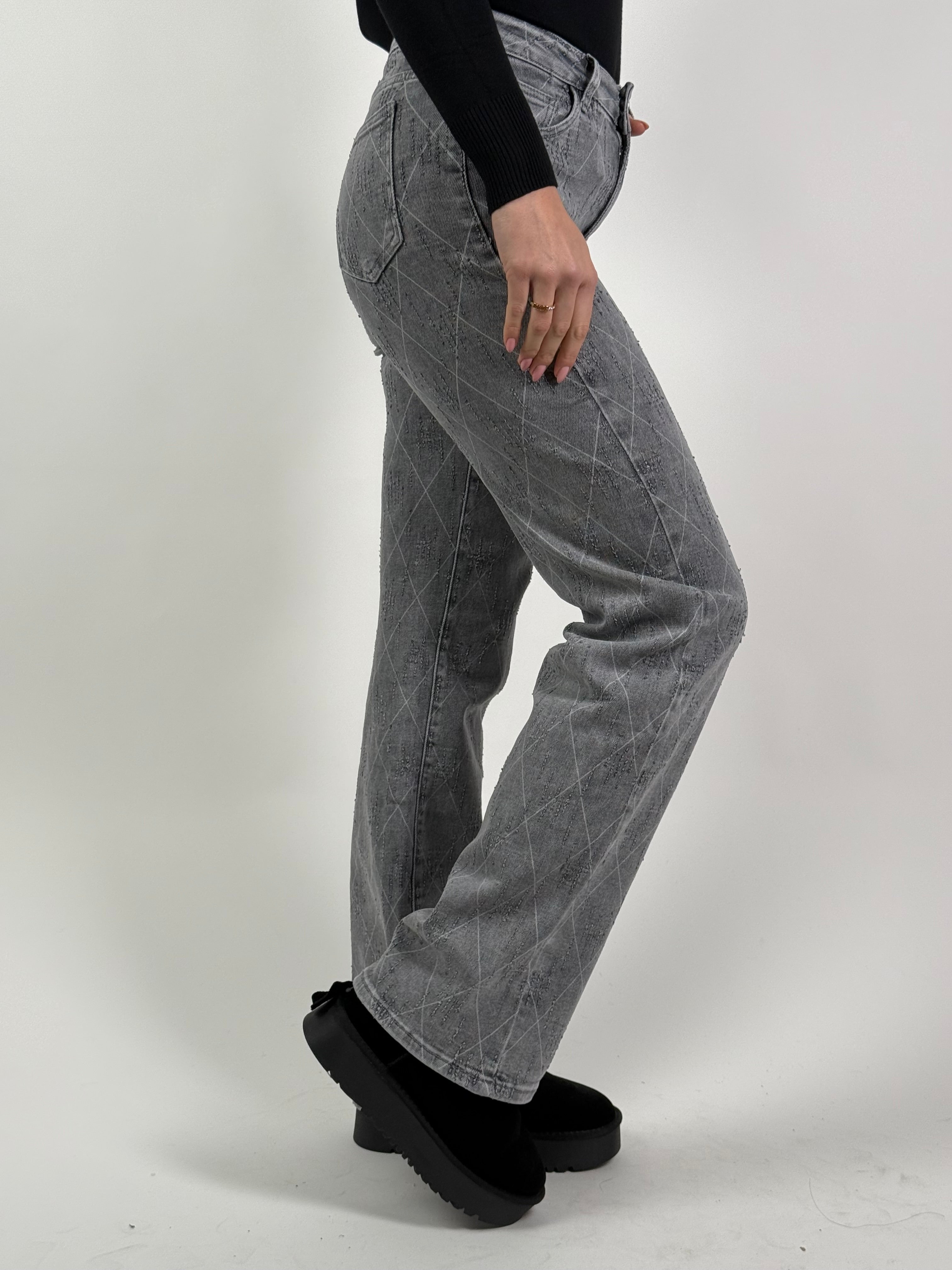 Jeans H 810-1 Wide Grijs