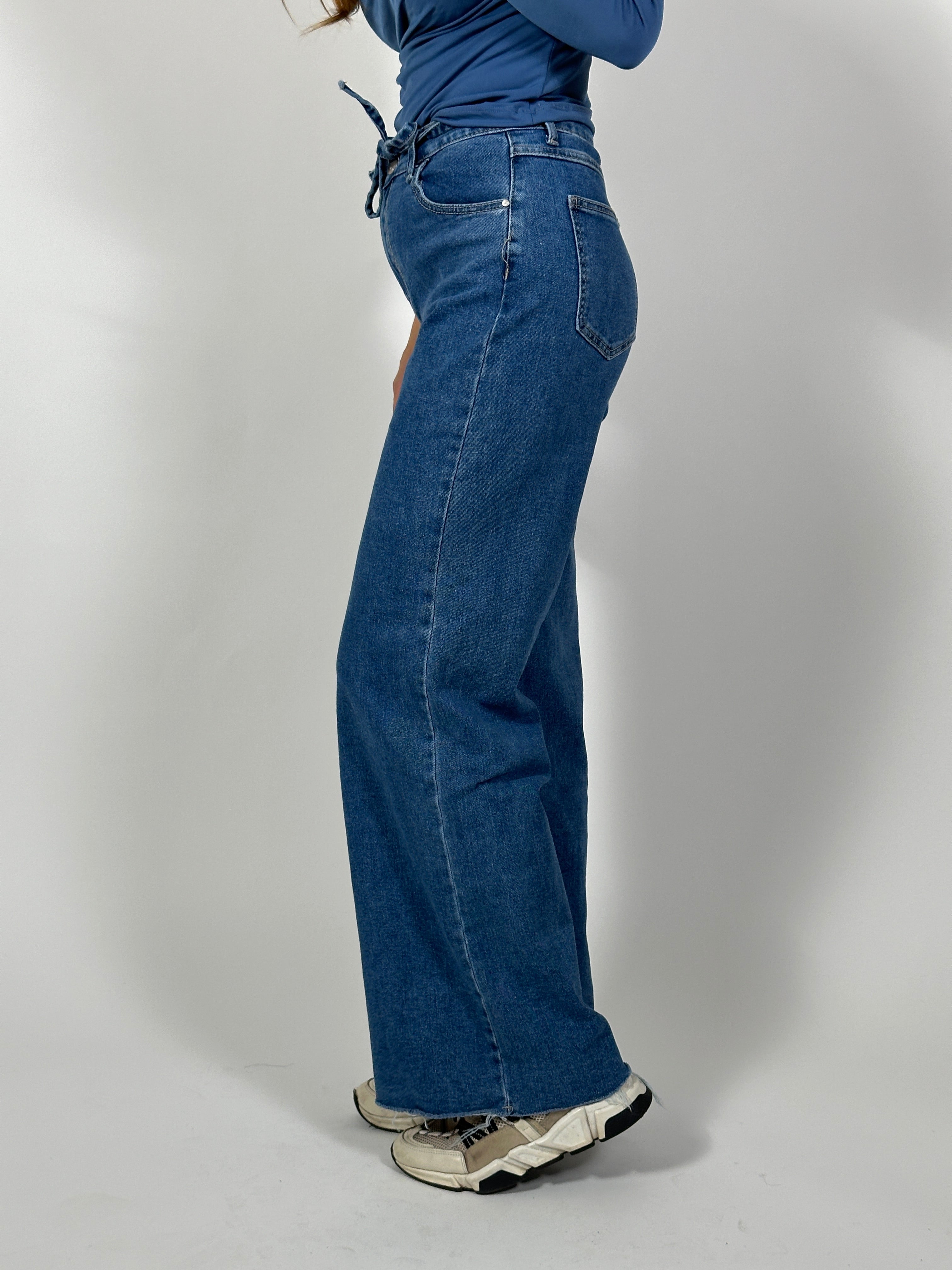 Jeans R Wide Leg 2670 Blauw