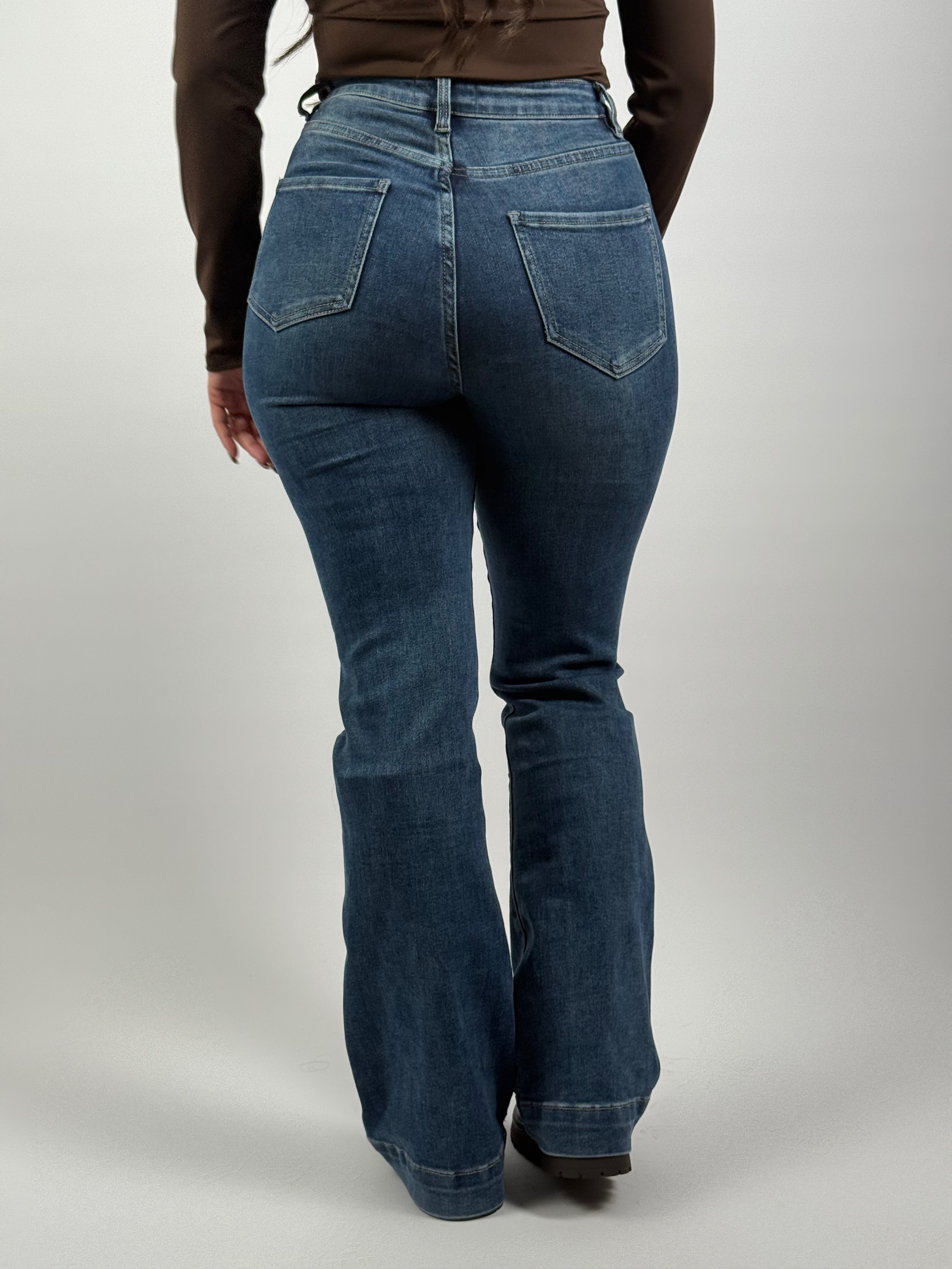 Jeans Flared L 6267-5 Blauw