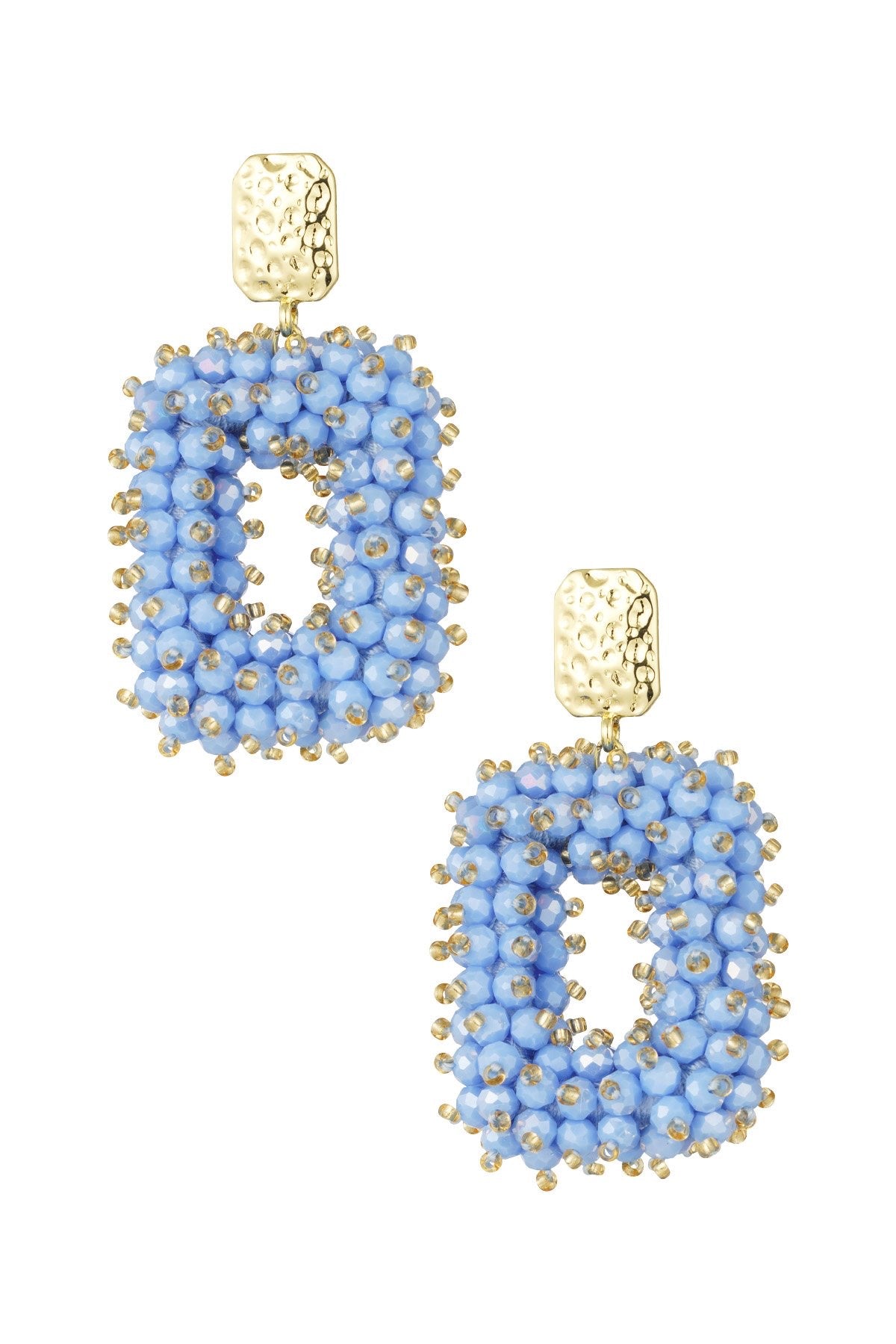 Oorbel 16844 Blauw