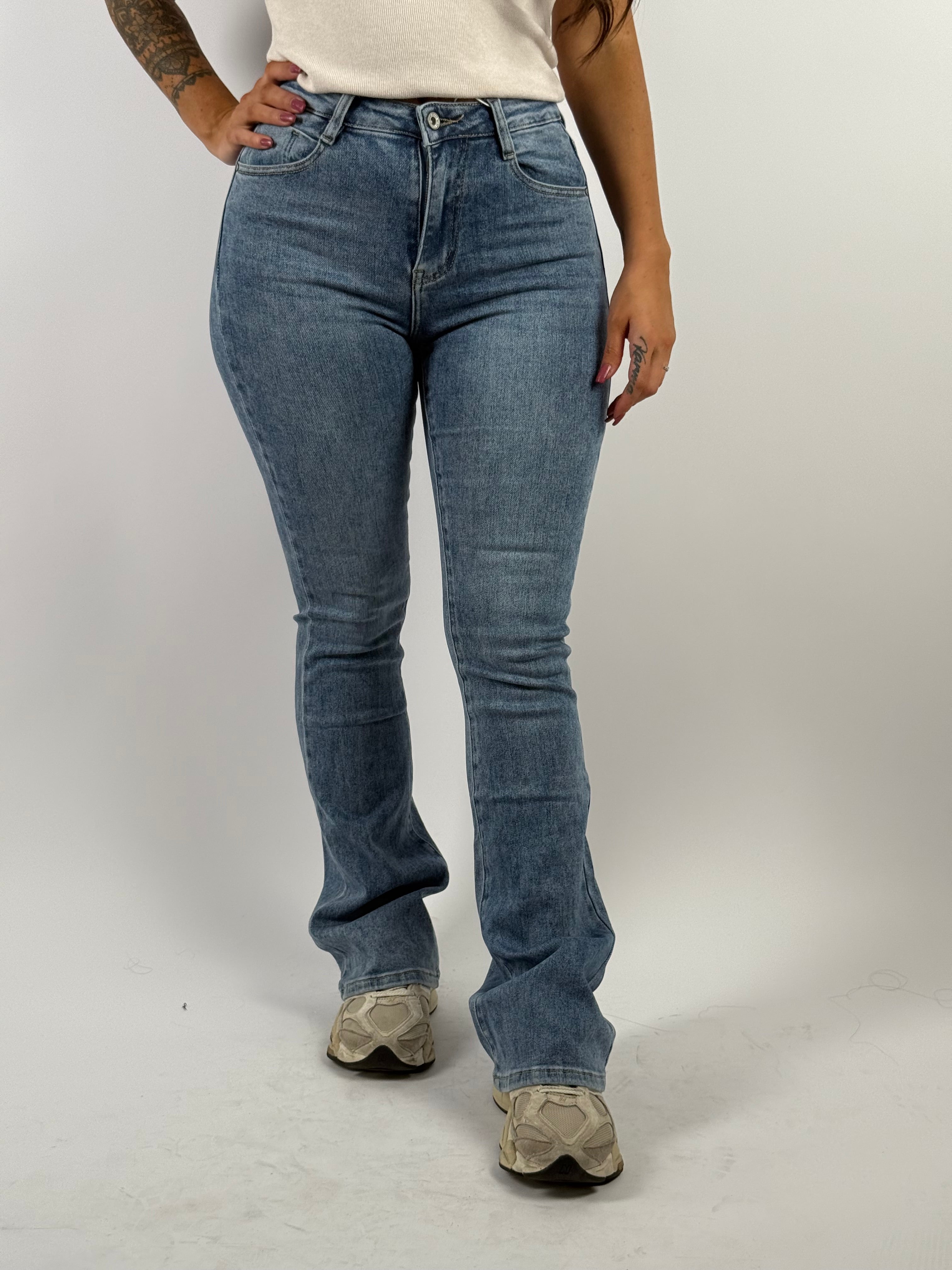 Jeans H 6156-17 Flared Blue