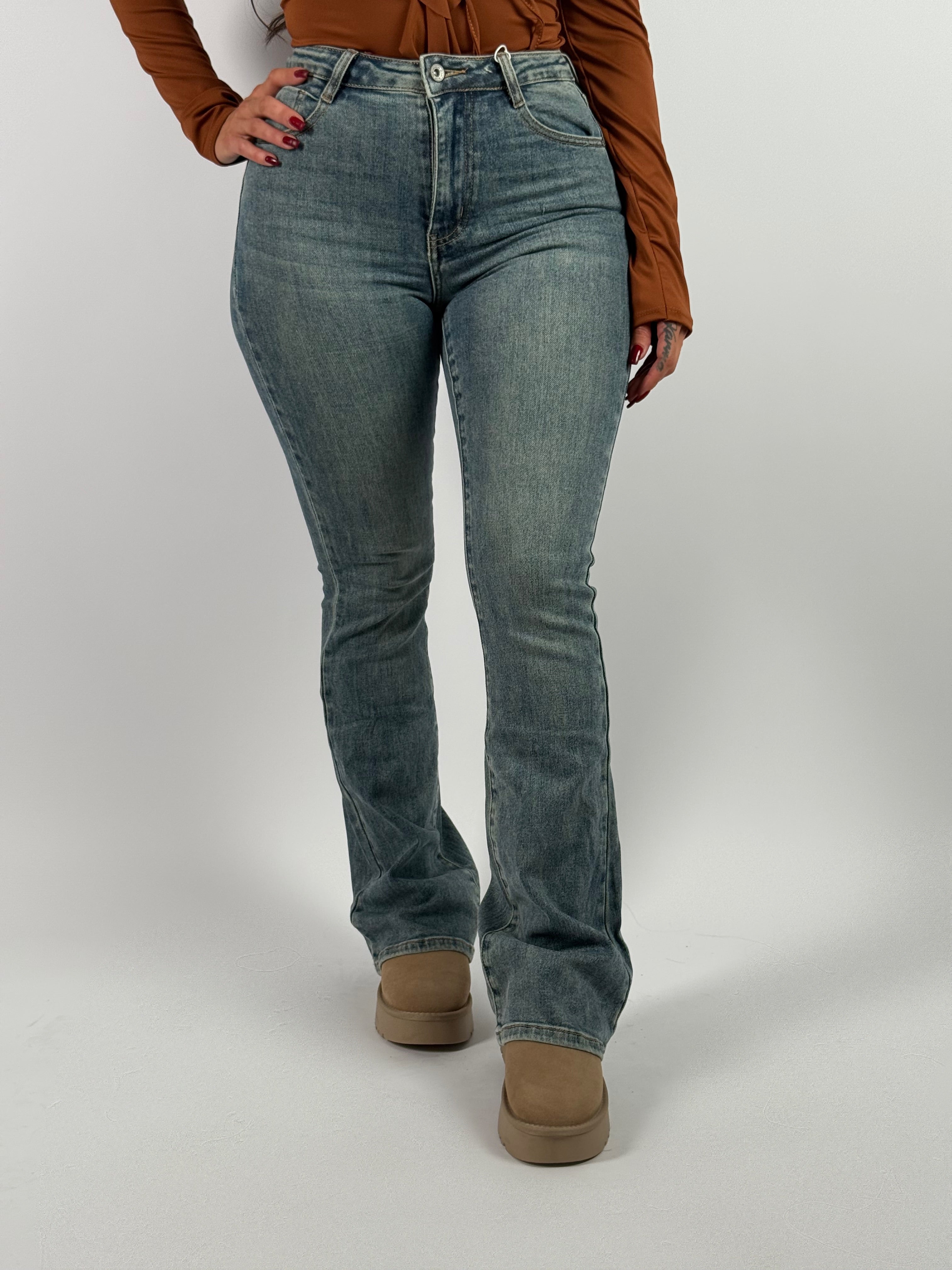 Jeans H 6156-26 Flared Blue