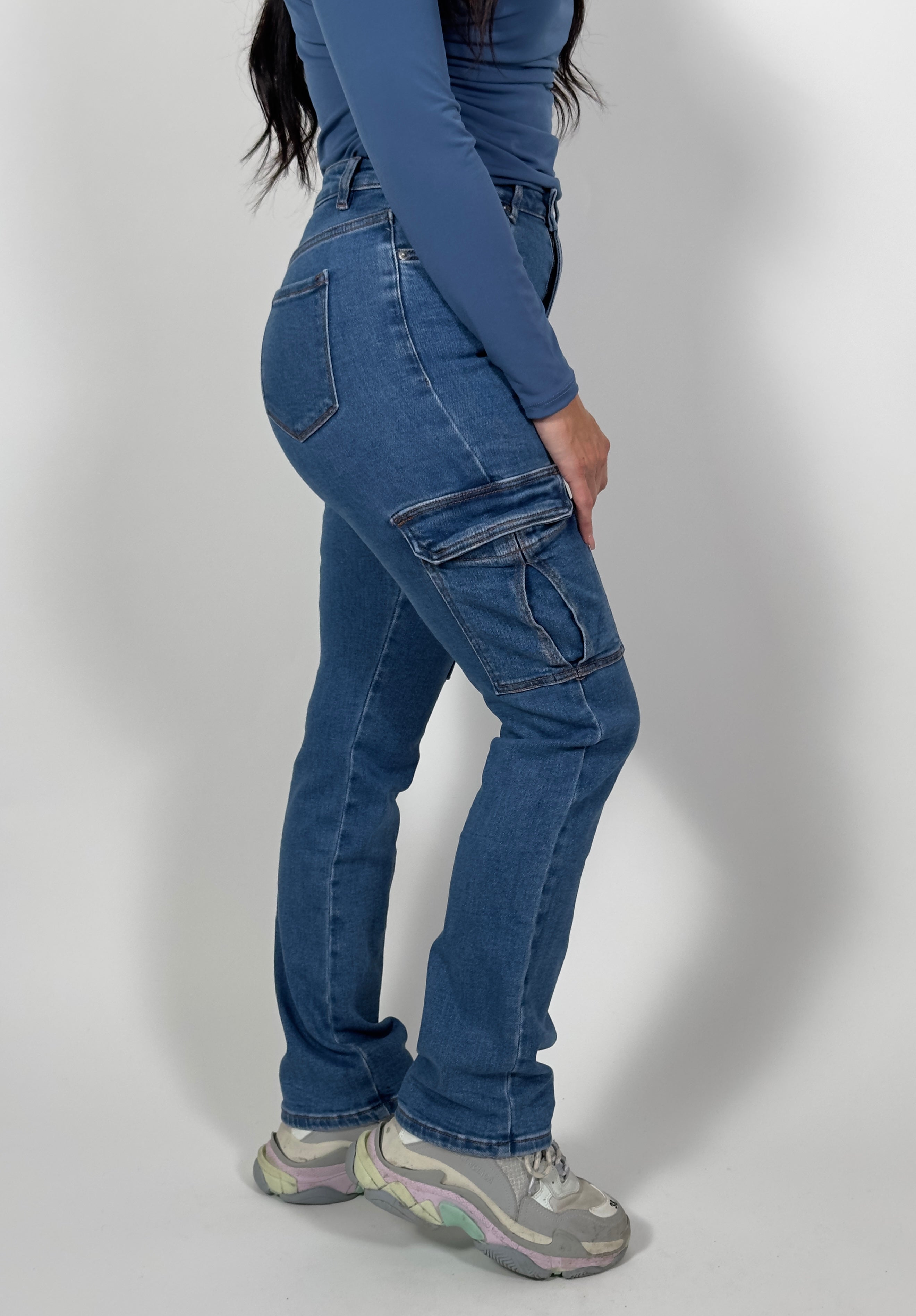 Jeans V 7731 Cargo Blauw