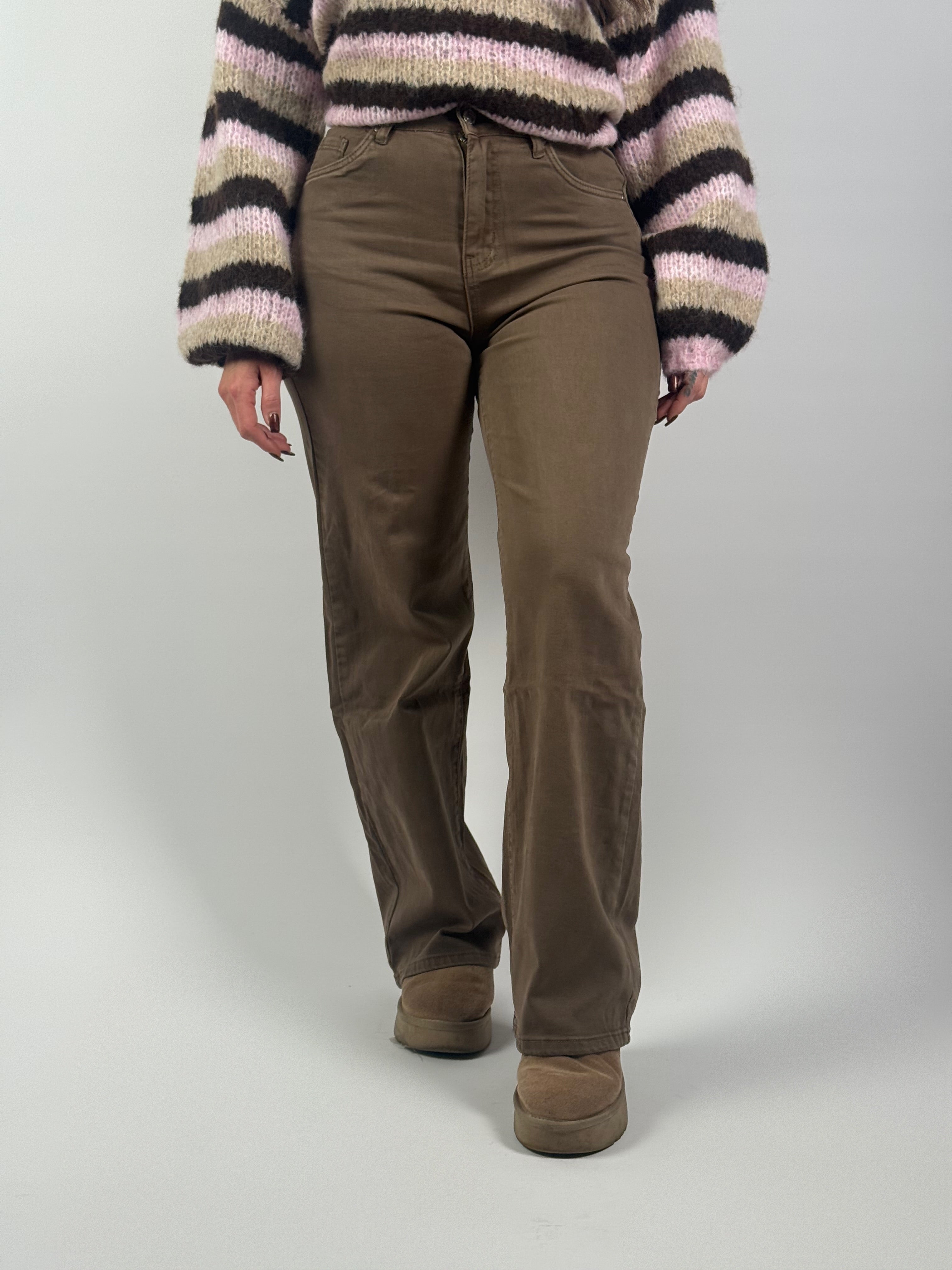 Jeans G 2405 Wide Leg Taupe