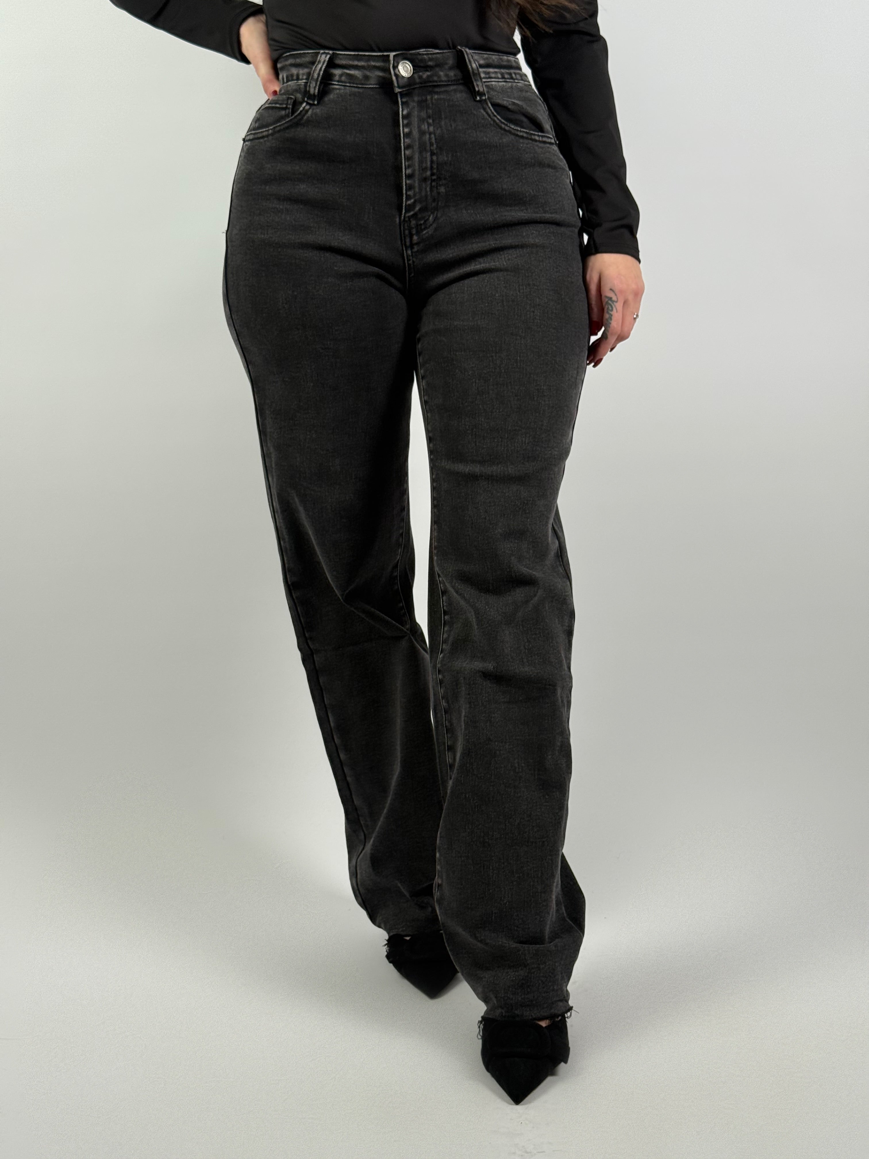 Jeans L 6301-2 Straight D. Grijs