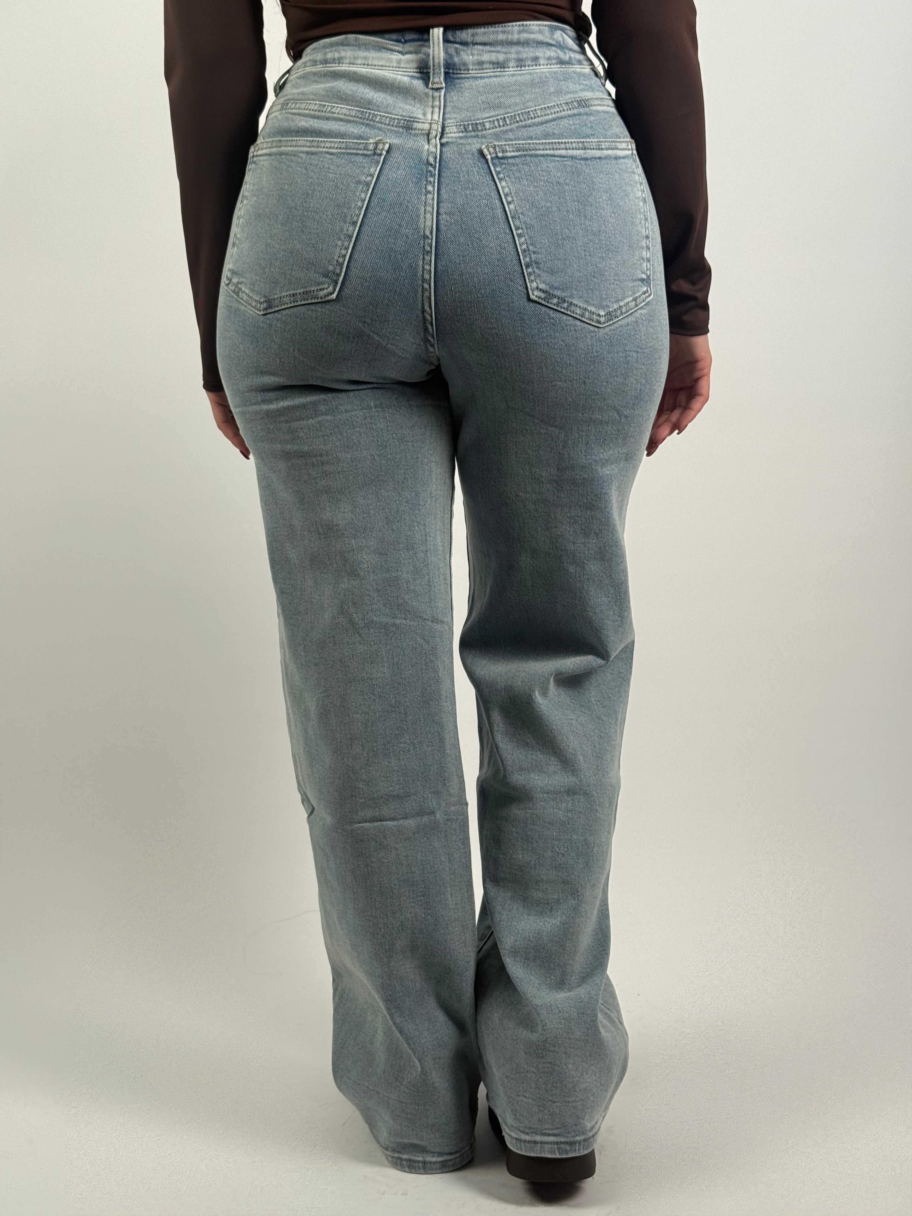 Jeans L 3367-2 Veter Wide Leg Blauw