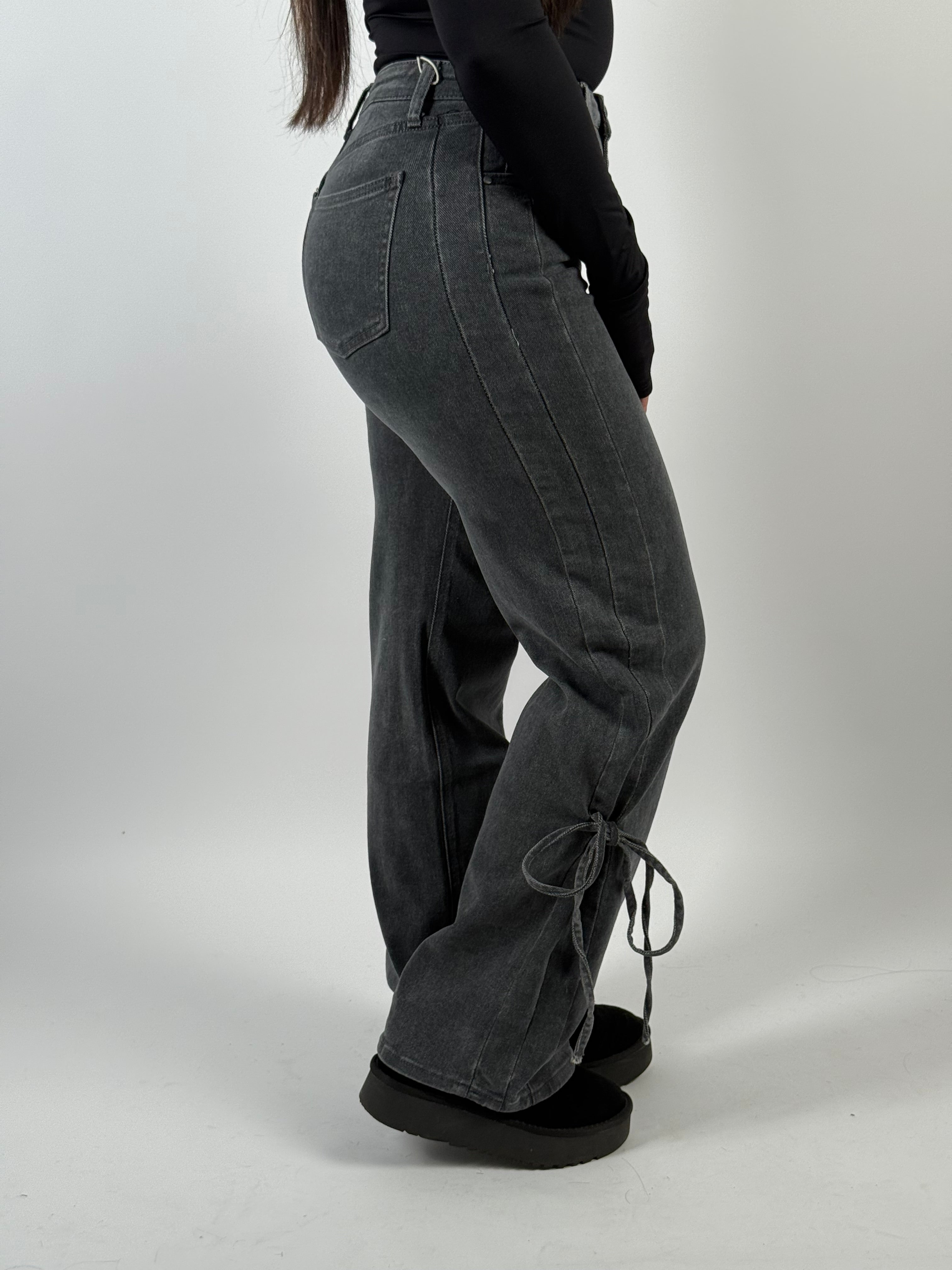 Jeans R 3223-2 Wide Leg Grijs