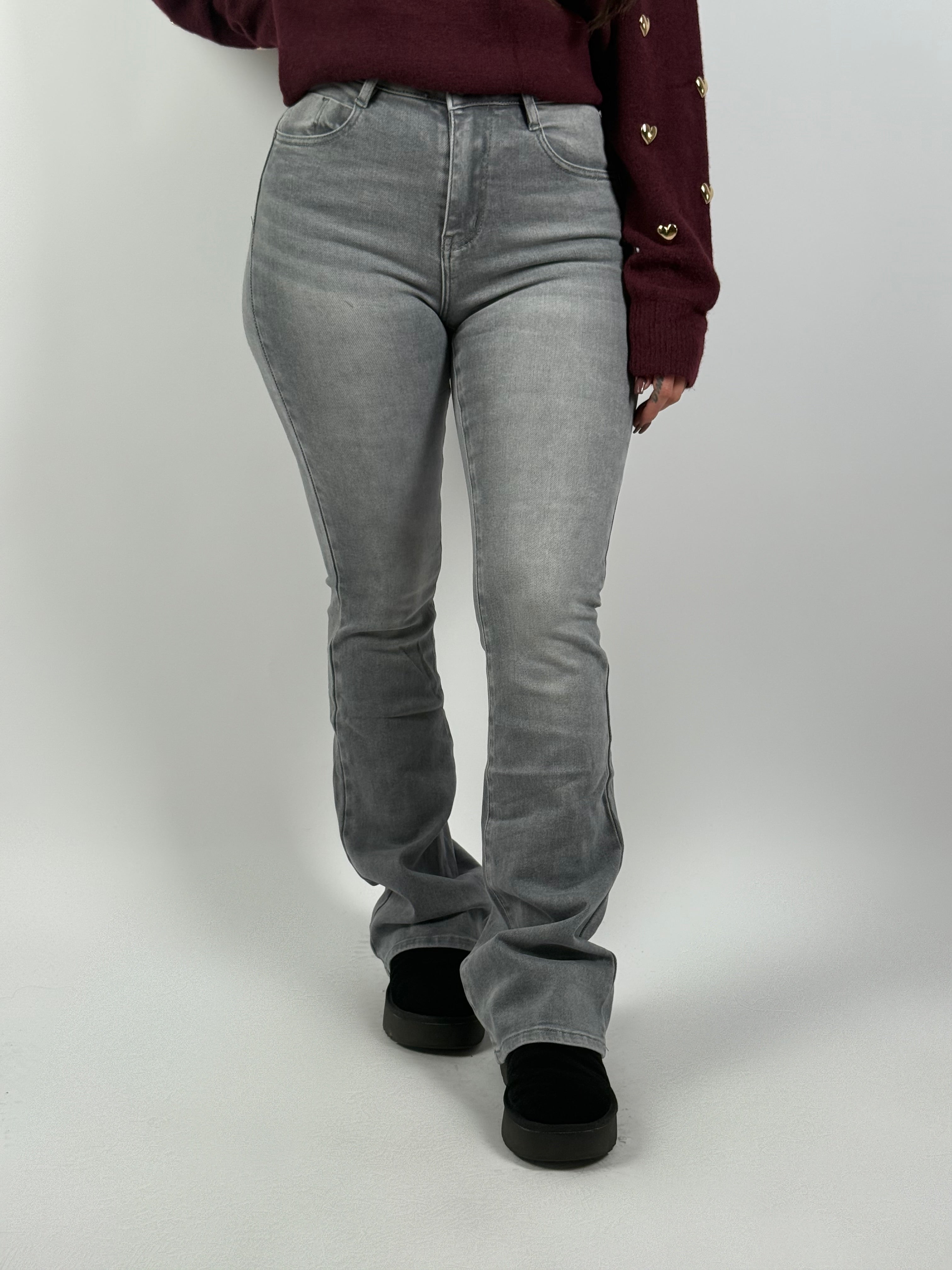 Jeans H Flared 6156-10 Grijs