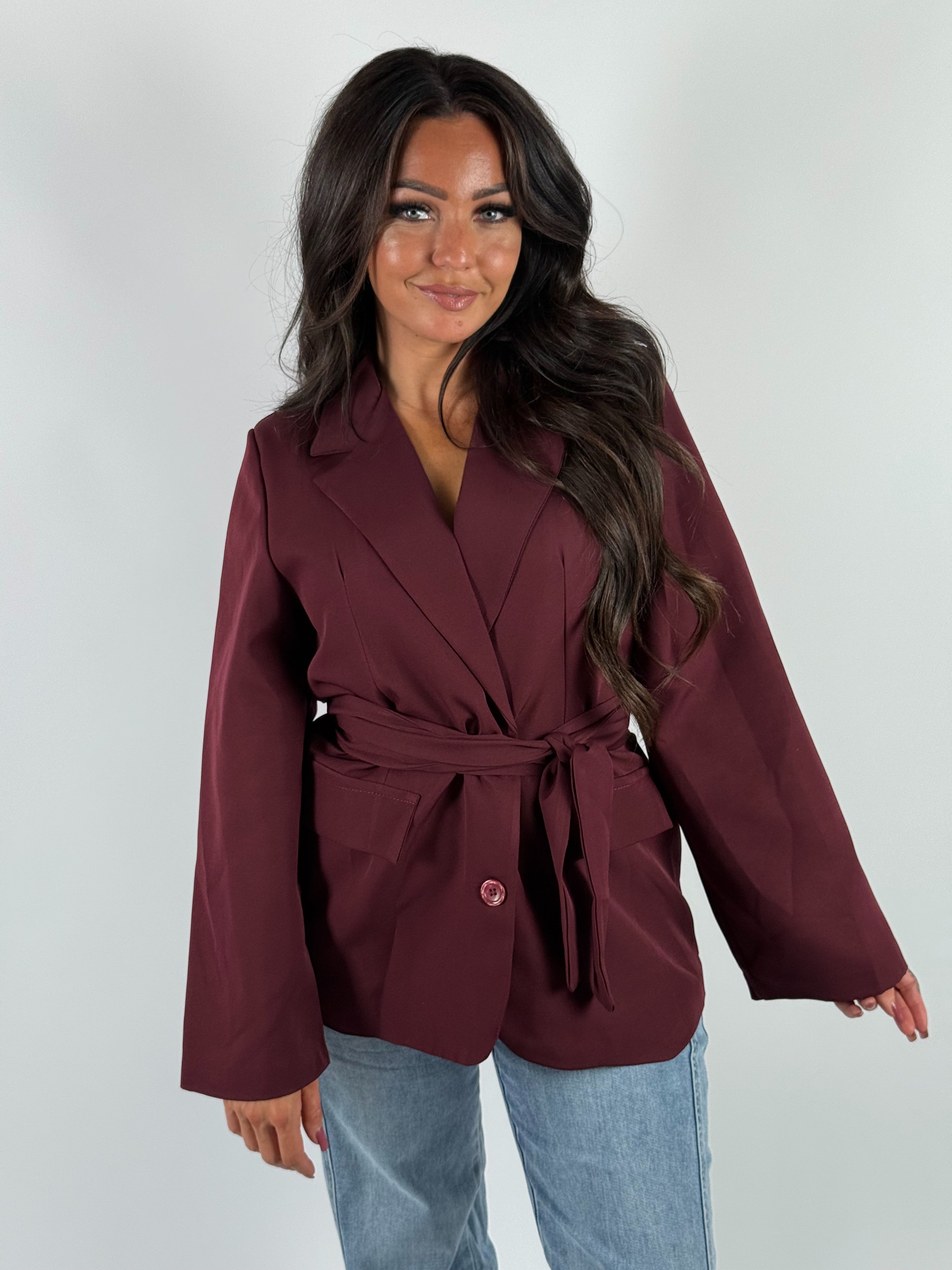 Blazer Strik 014 Bordeaux