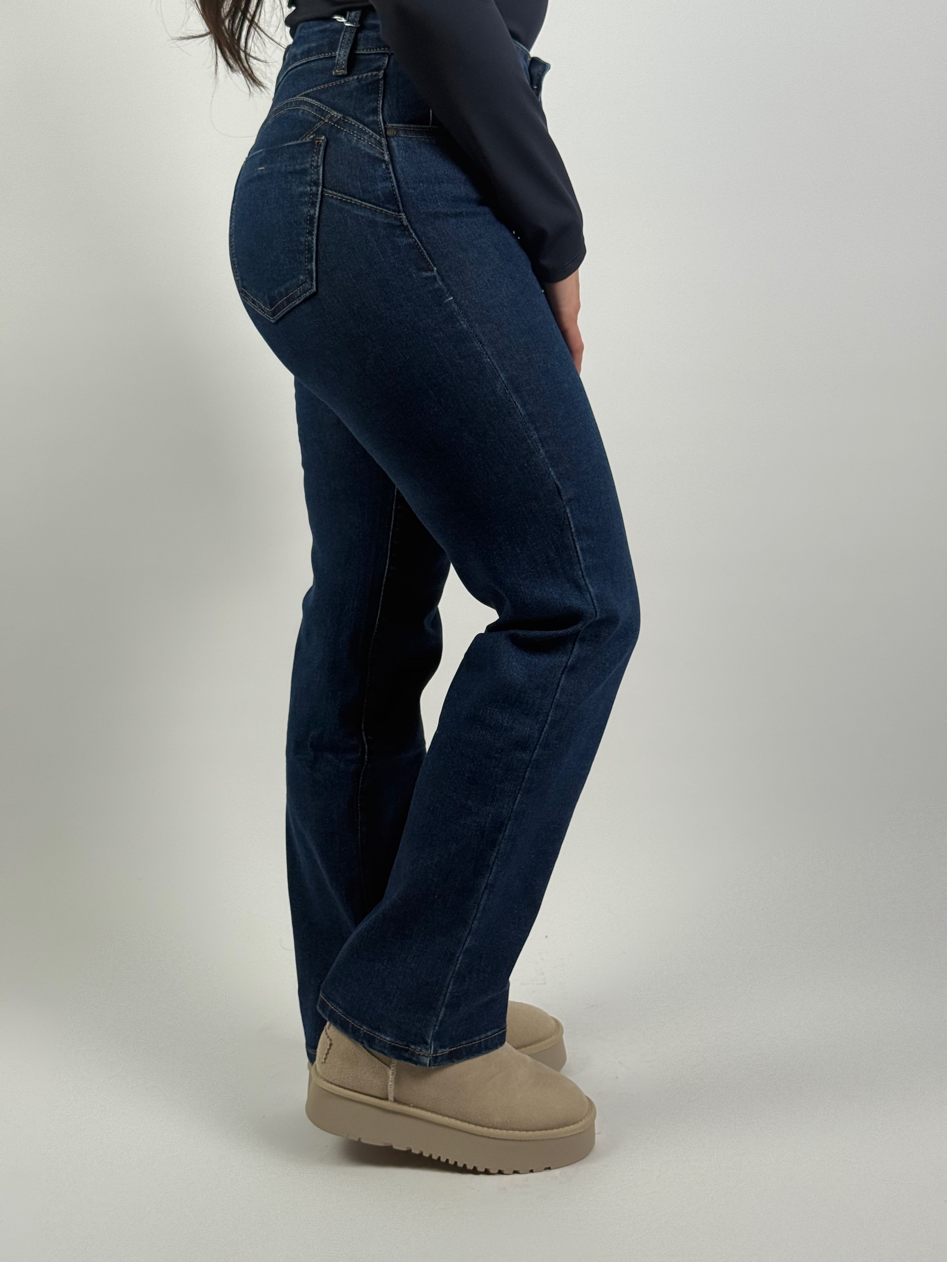 Jeans S 490 Straight Blauw