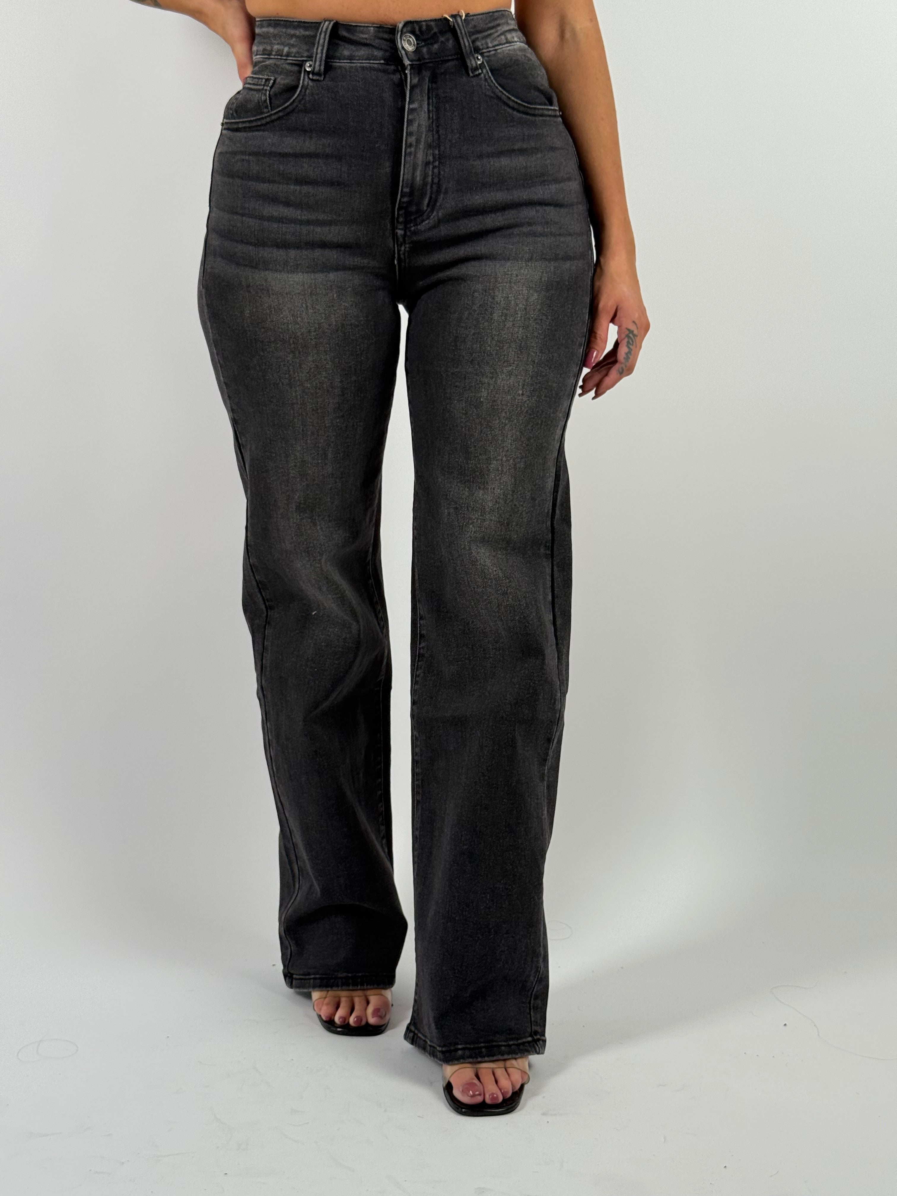 Jeans L 3322-6 Wide Leg Grijs