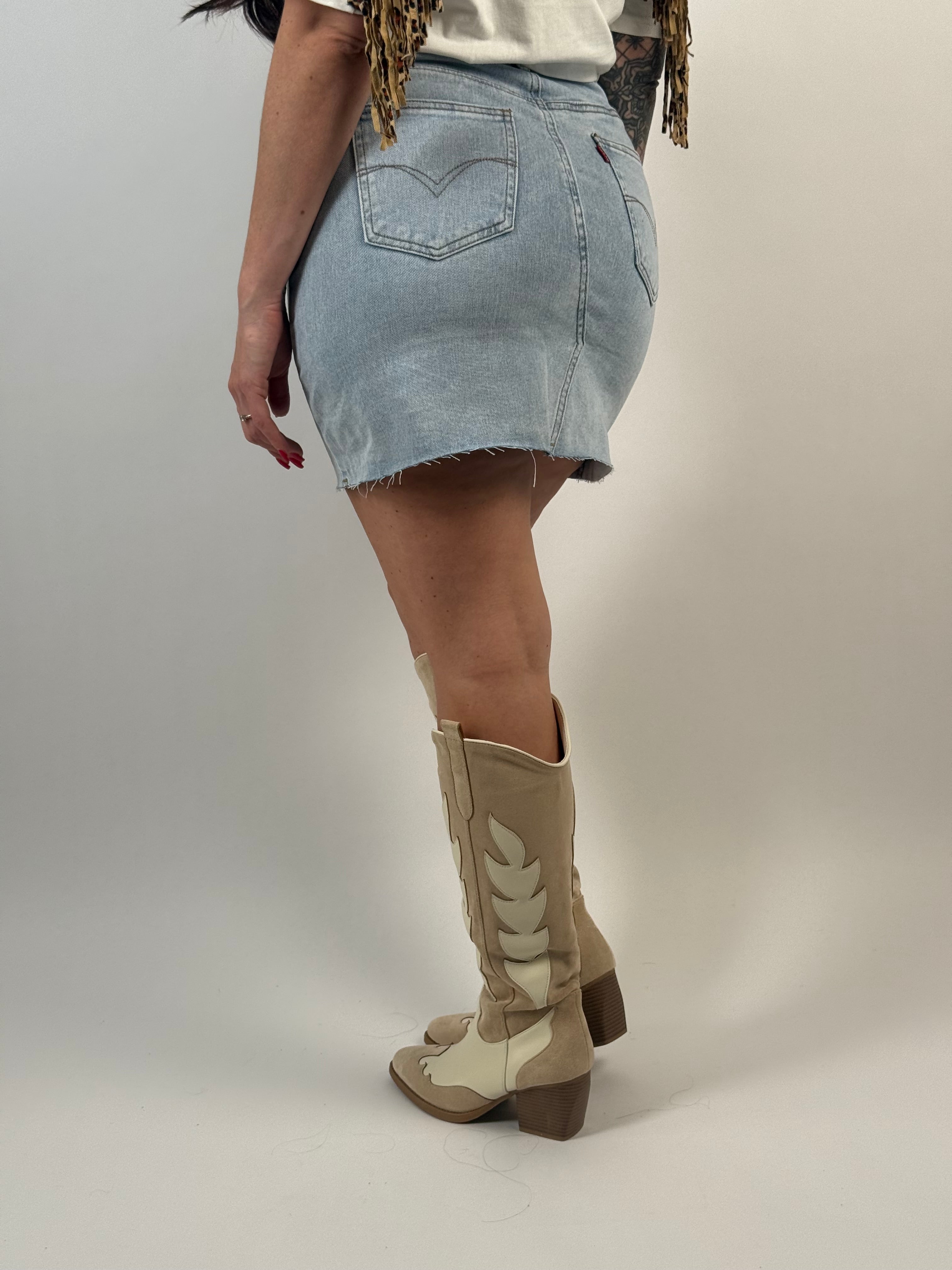 Rok Jeans B 007 Blauw