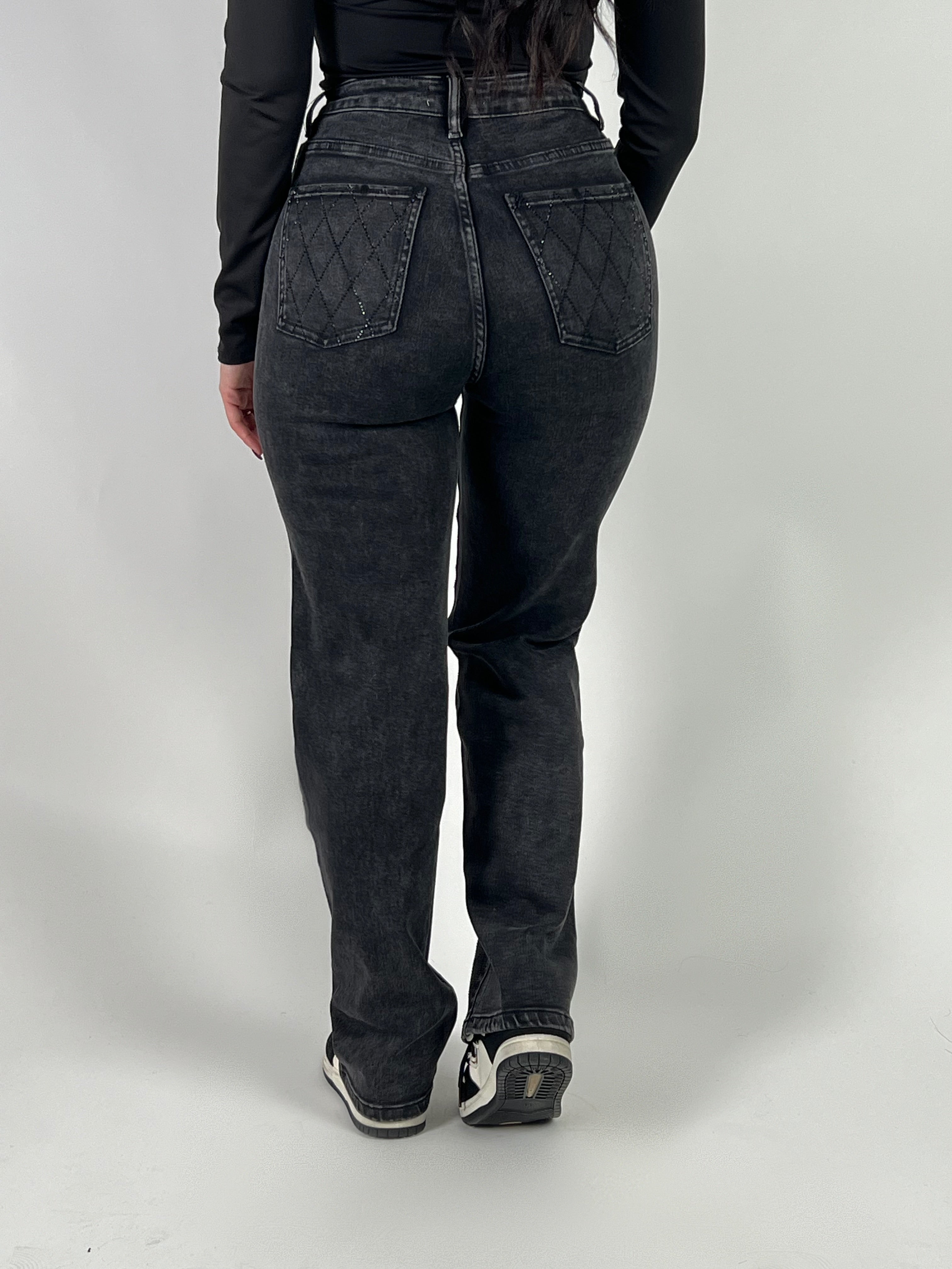 Jeans L 241-4 Straight Zwart