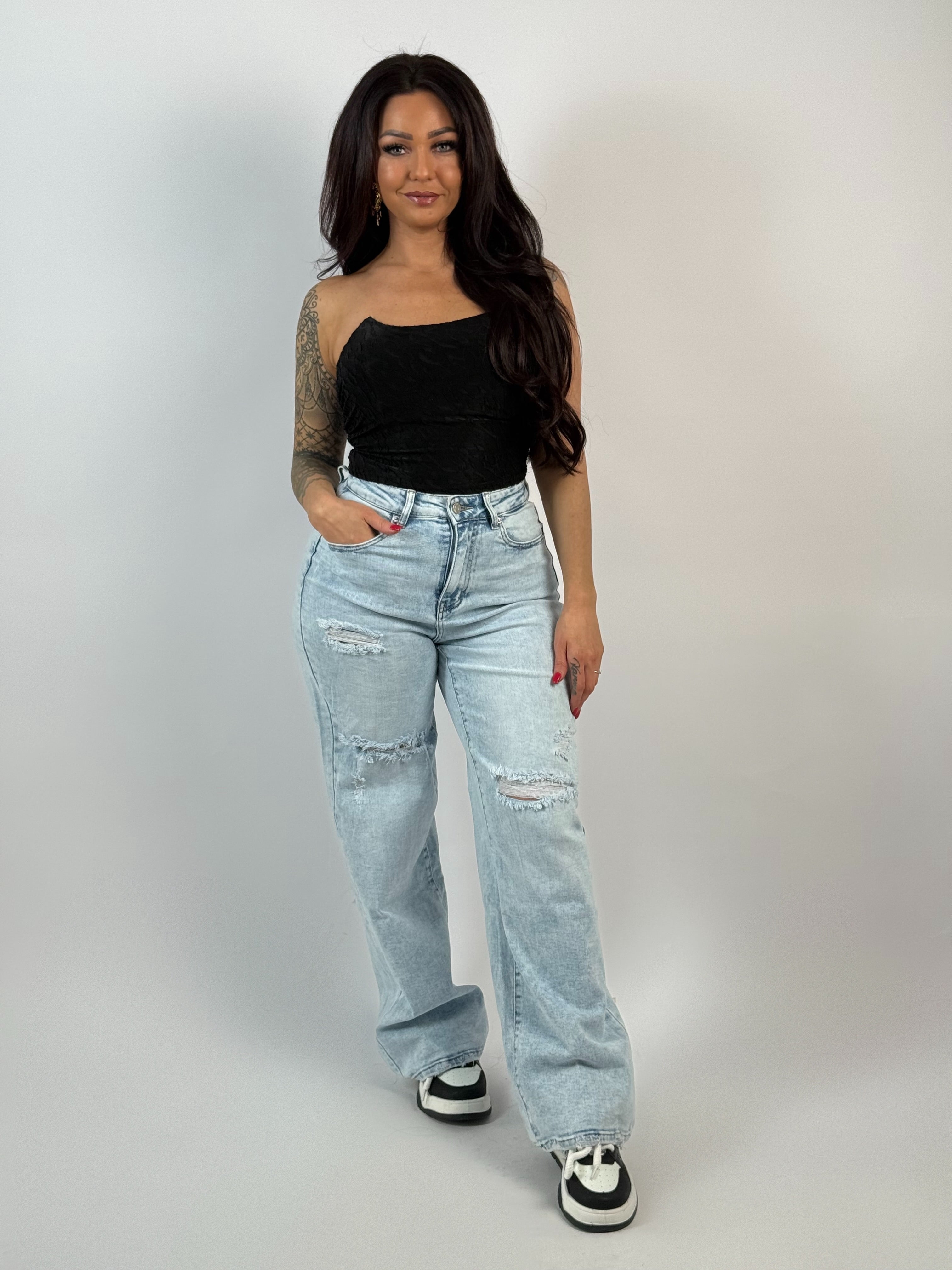 Top Strapless Zwart