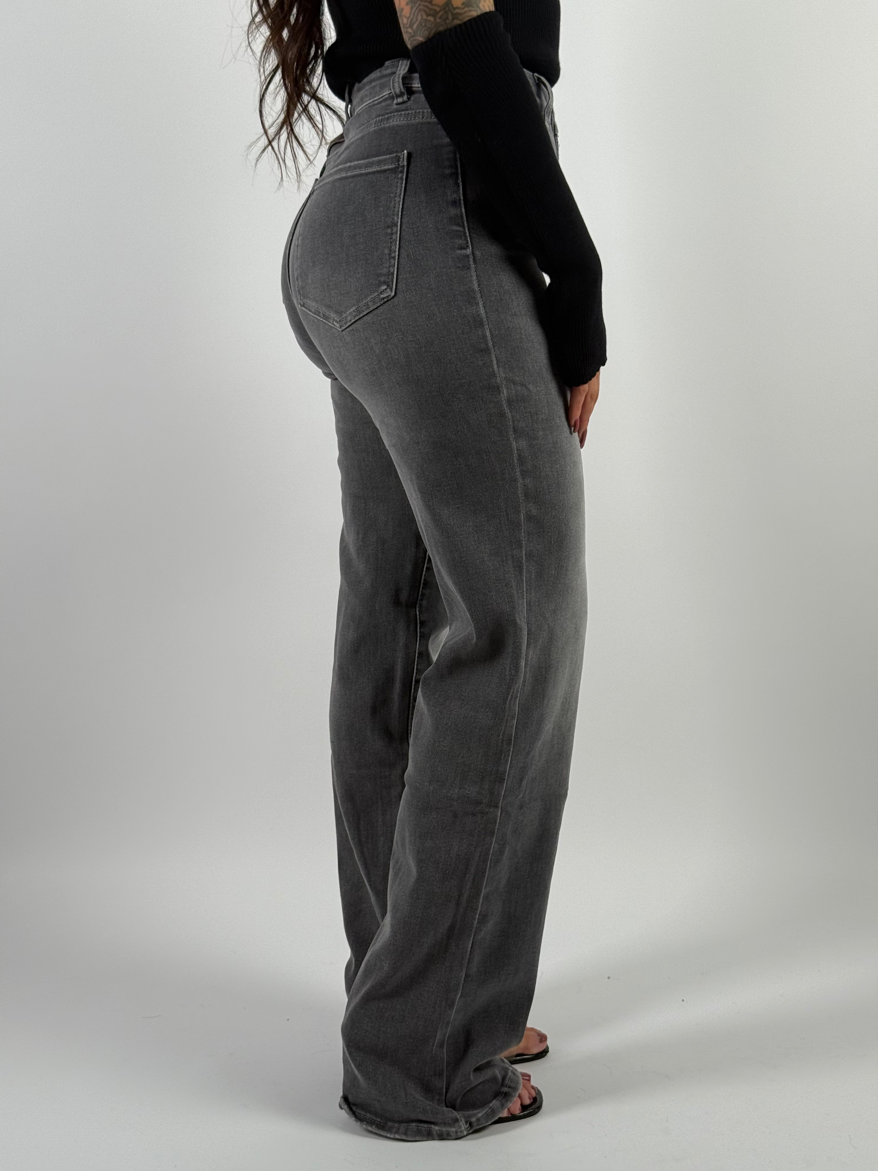 Jeans 6270 Extra Long Straight Grijs