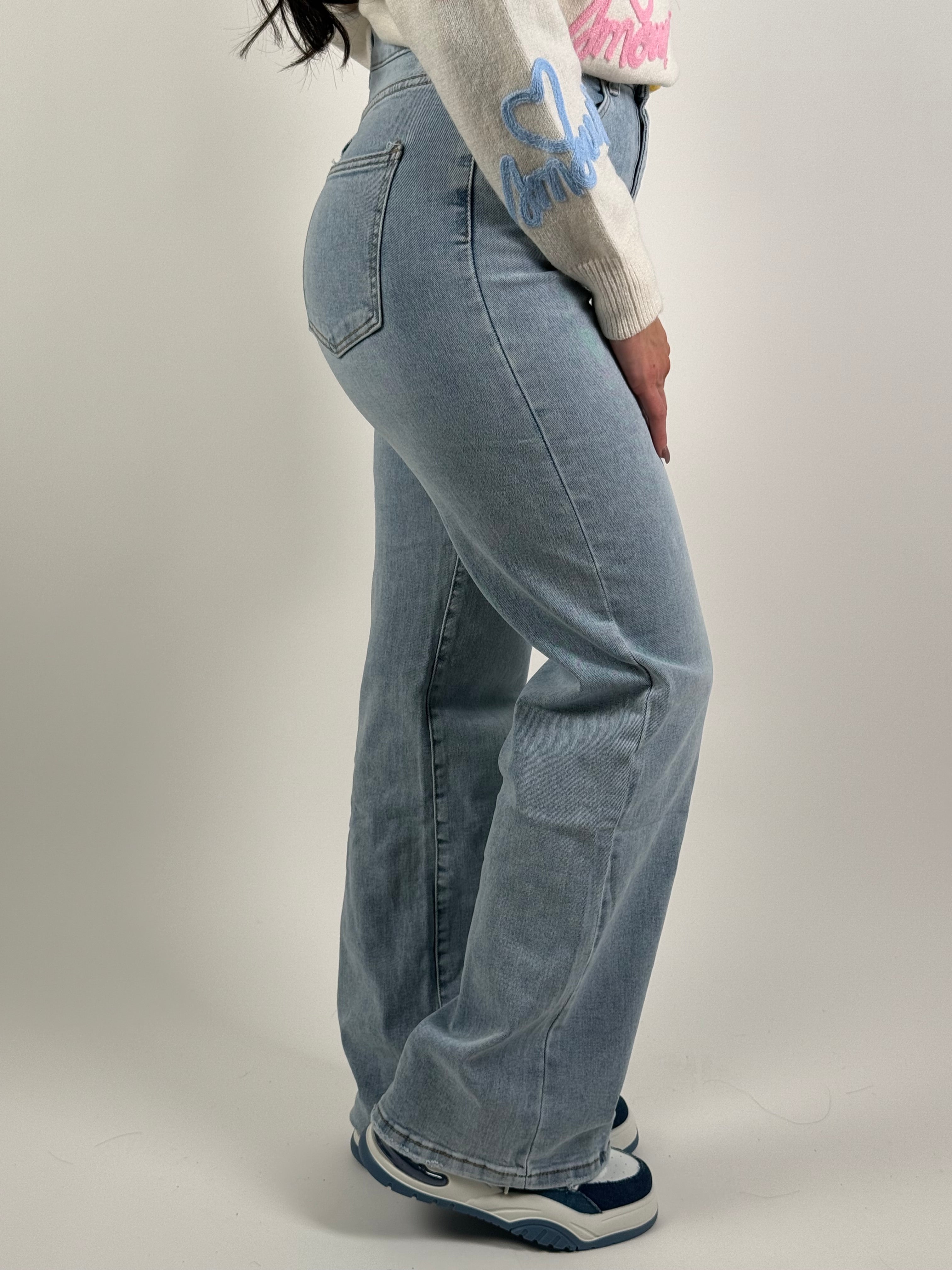 Jeans L 291-2 Wide Leg Blauw